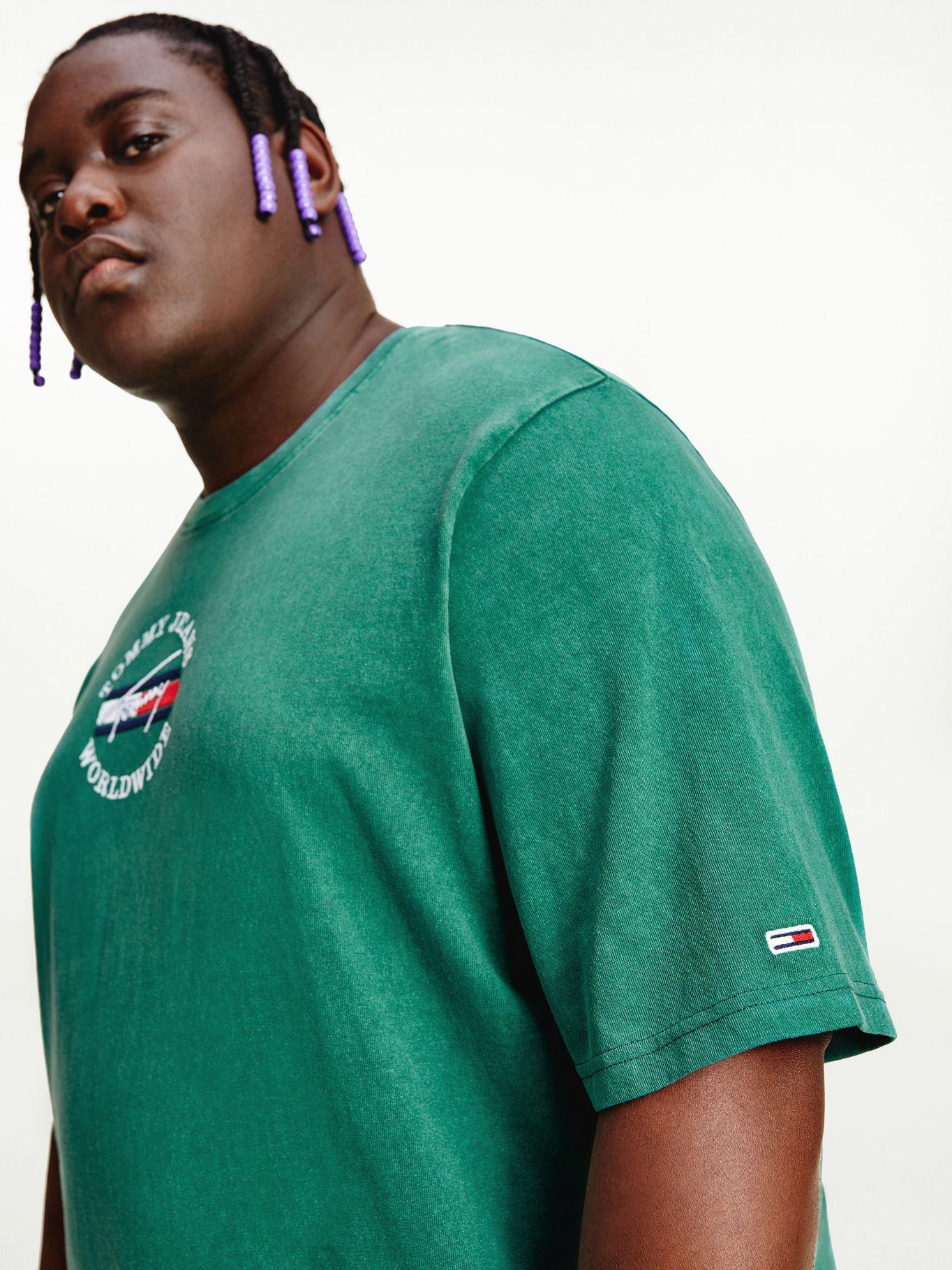 Polera Plus Con Logo Verde Tommy Jeans M2-2