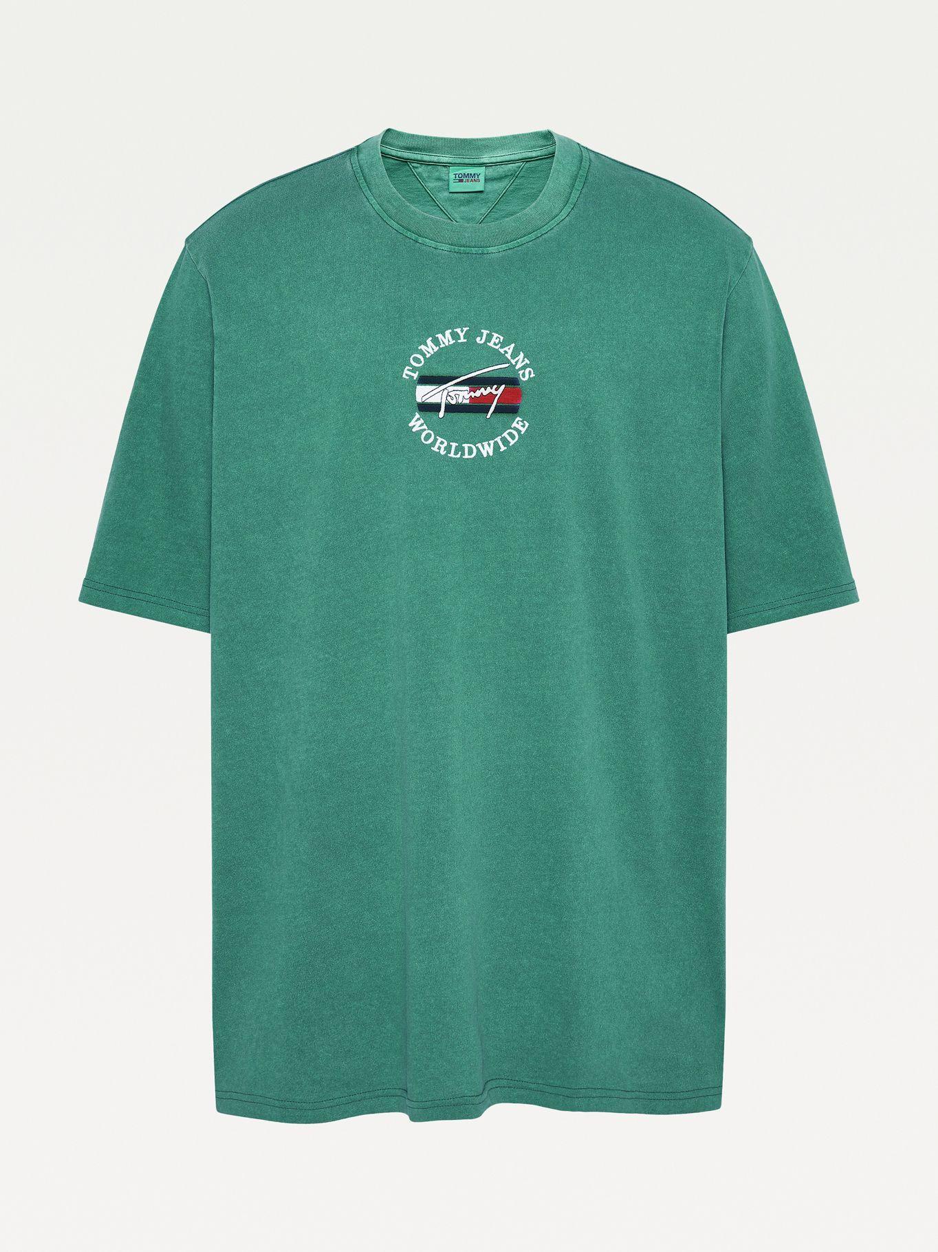 Polera Plus Con Logo Verde Tommy Jeans M2-3