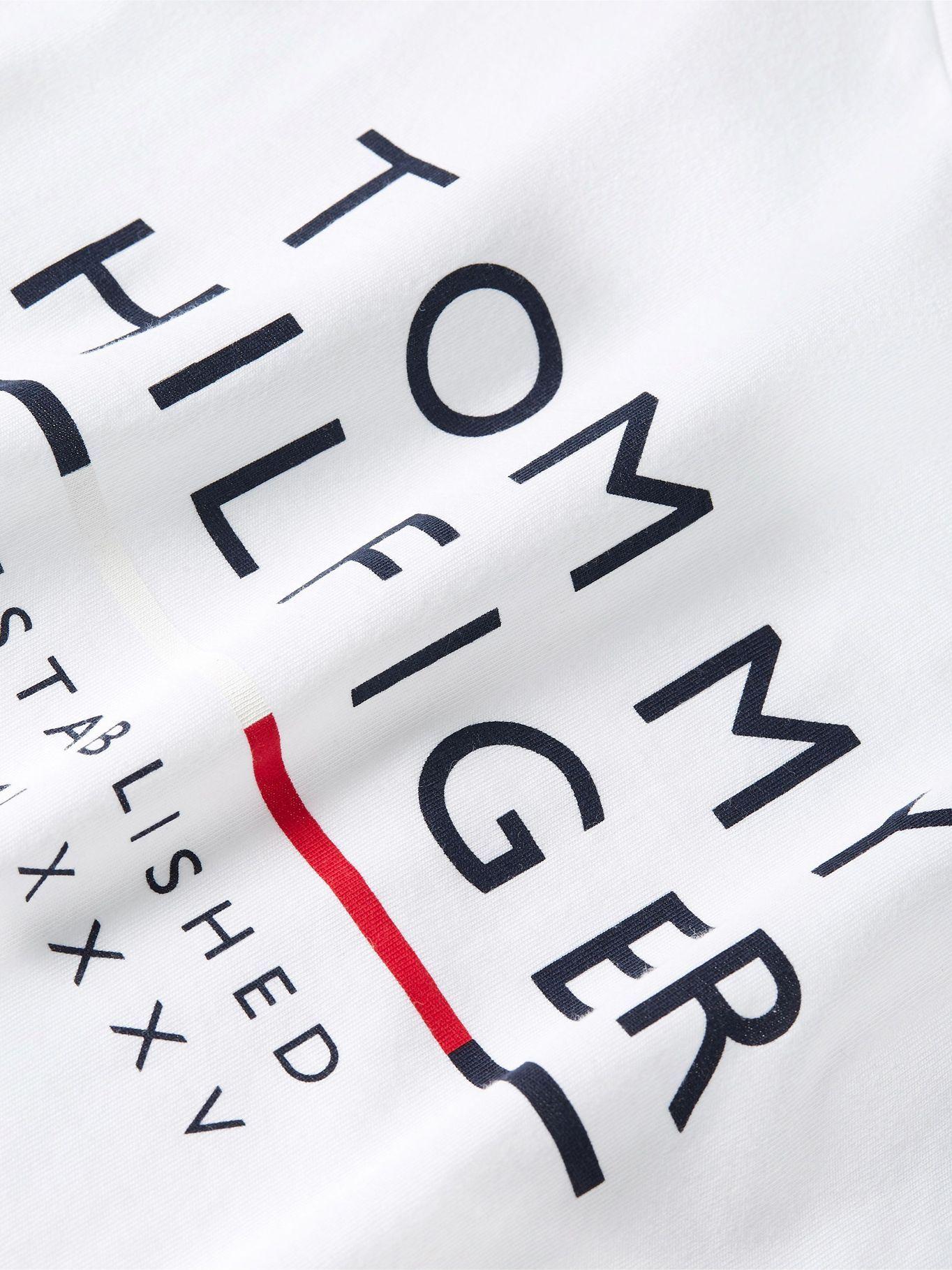 Polera Logo Corp Blanco Tommy Hilfiger F2-3