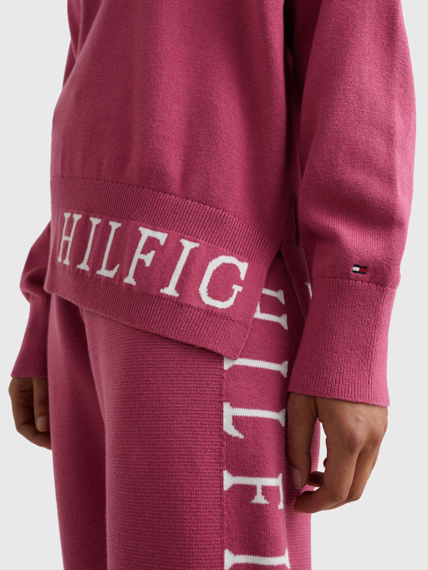 Sweater Graphic Logo Rosado Tommy Hilfiger-3