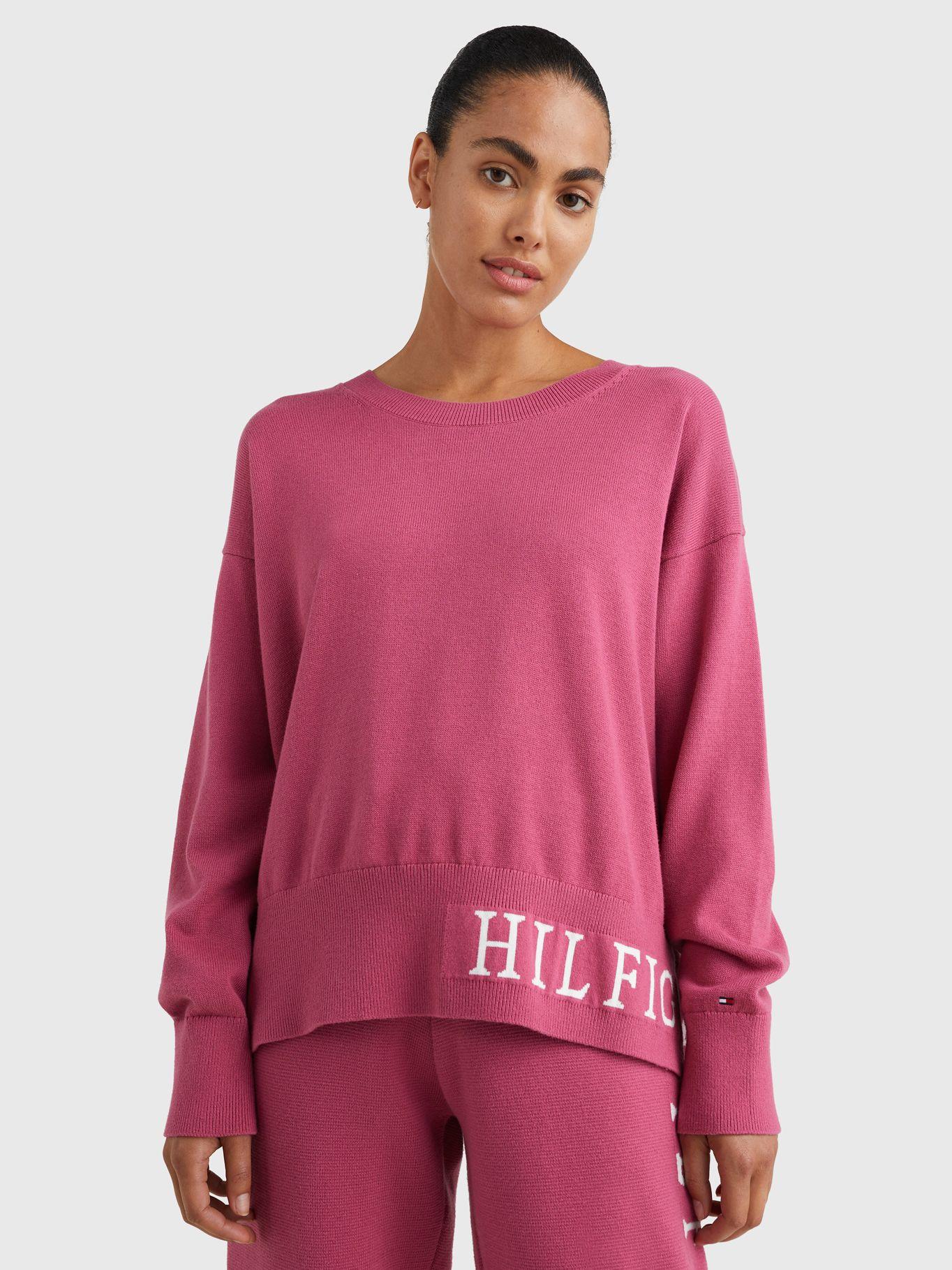 Sweater Graphic Logo Rosado Tommy Hilfiger-0