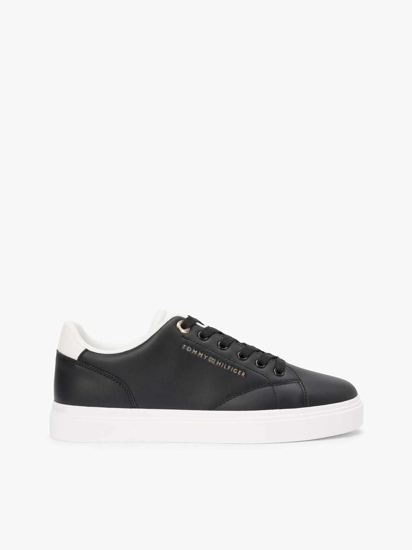 Zapatillas De Cuero Con Logo Metalizado-4