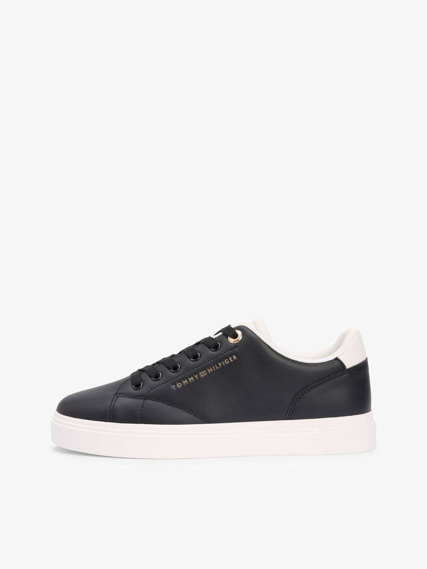 Zapatillas De Cuero Con Logo Metalizado-5