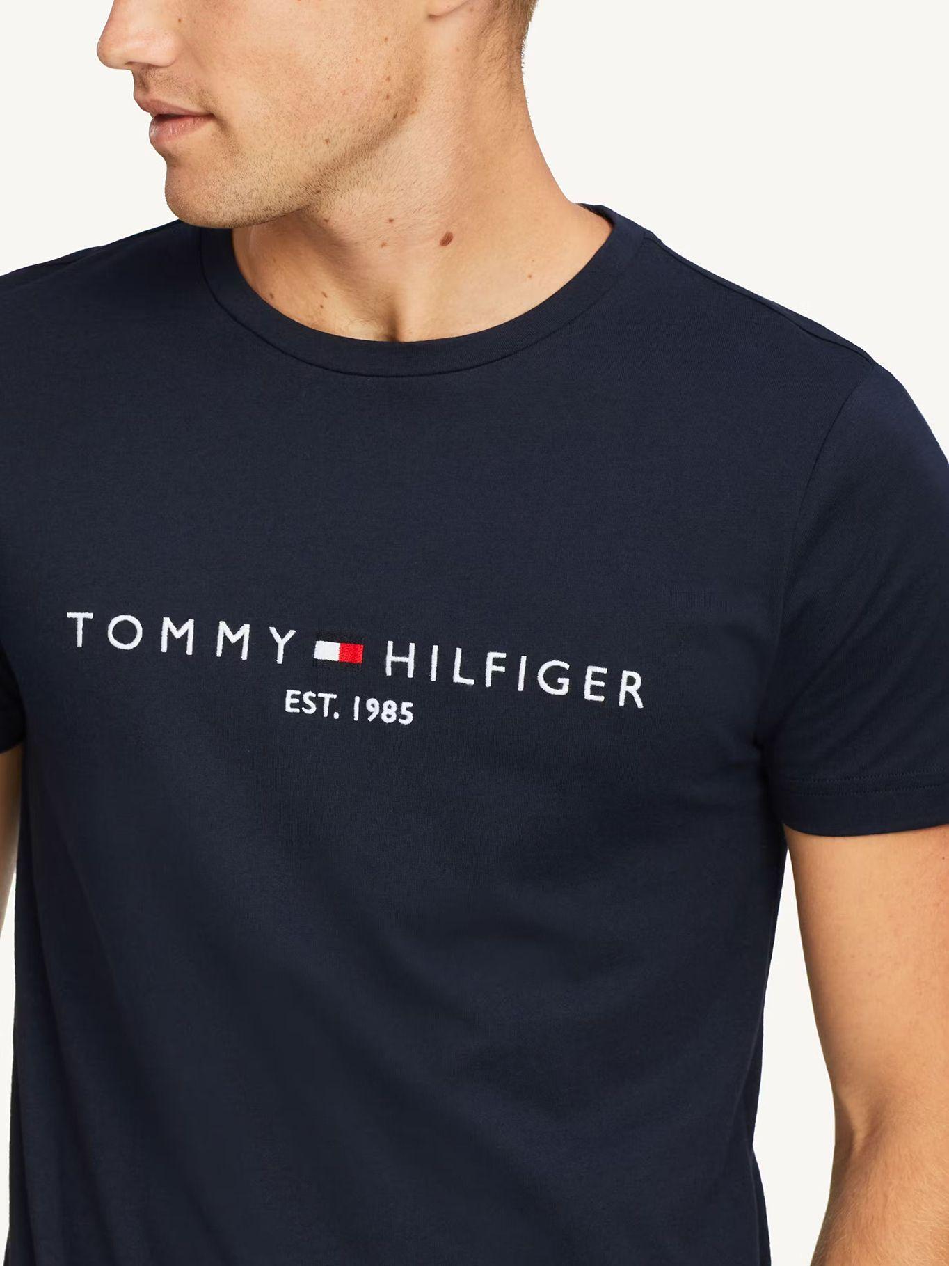 Polera Core Logo Slim Fit Azul Tommy Hilfiger-2