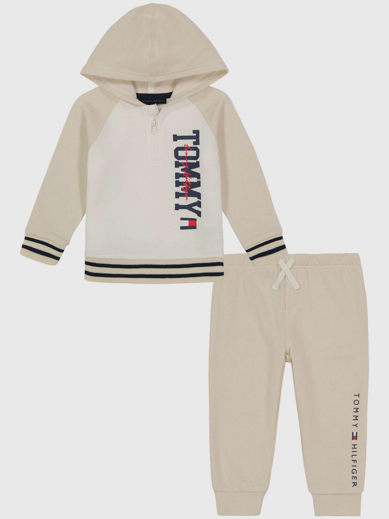 Set De Polerón Y Joggers A Juego Beige Tommy Hilfiger-0