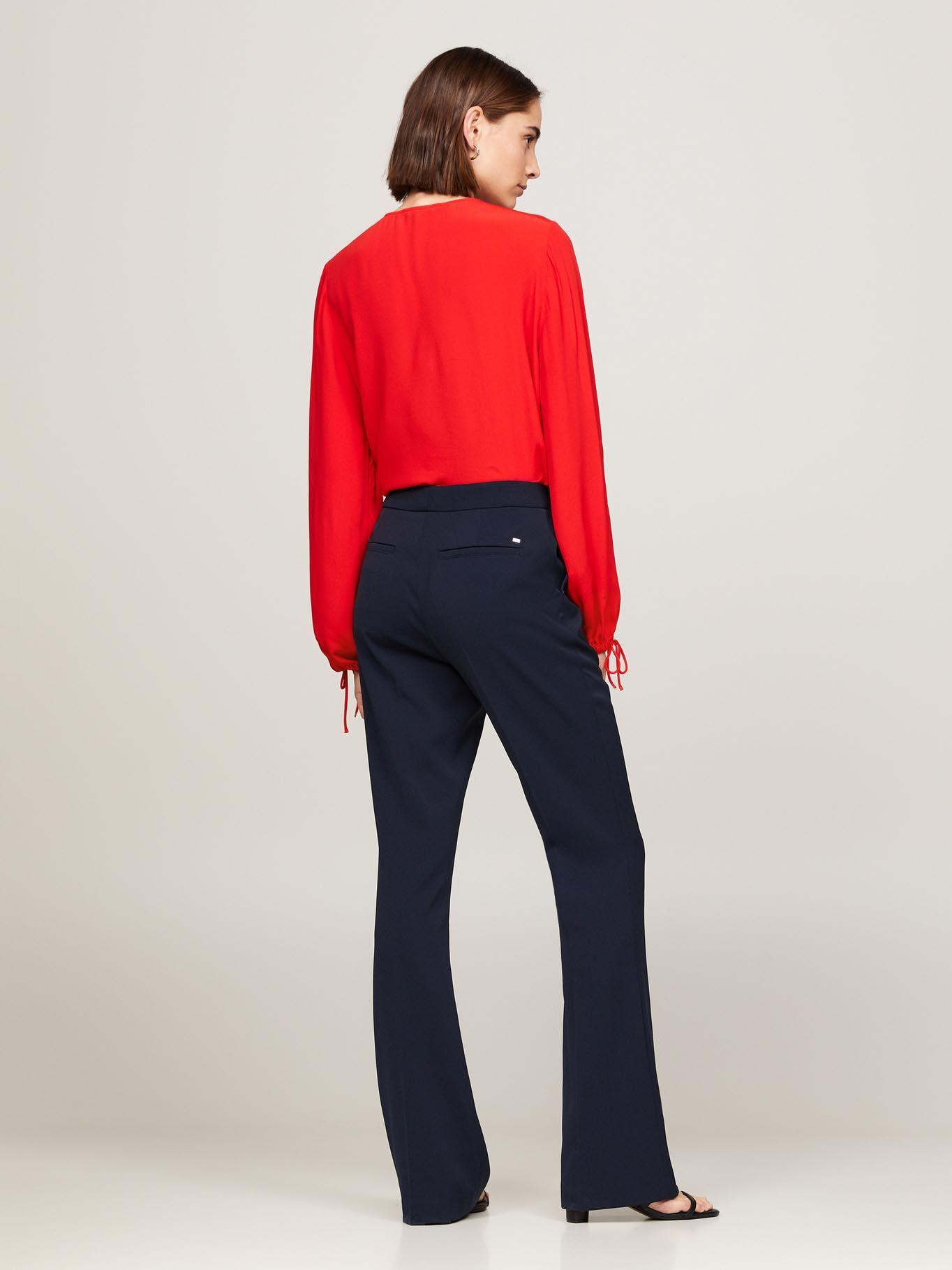 Pantalón Acampanado Solido Azul Tommy Hilfiger-2