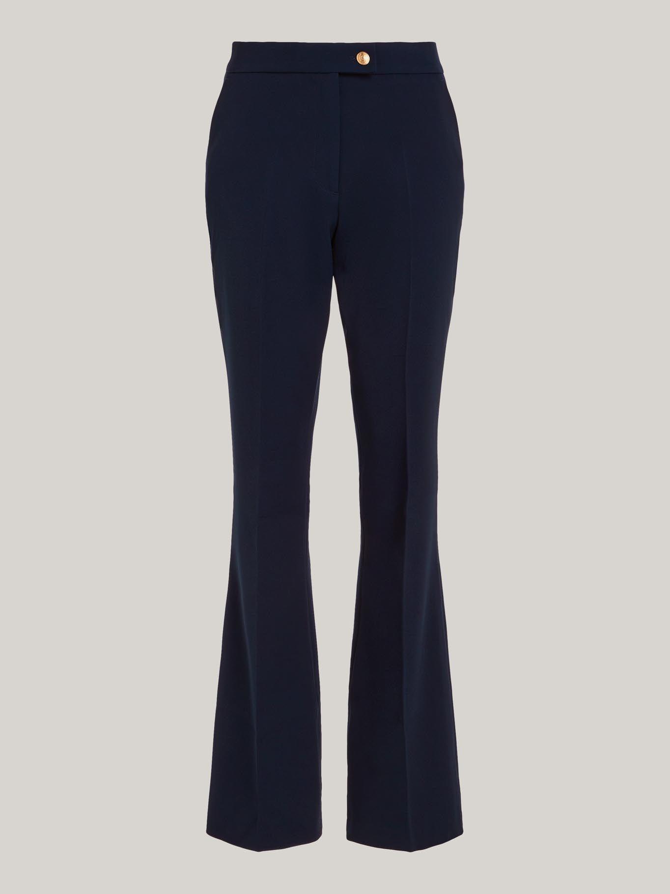 Pantalón Acampanado Solido Azul Tommy Hilfiger-4