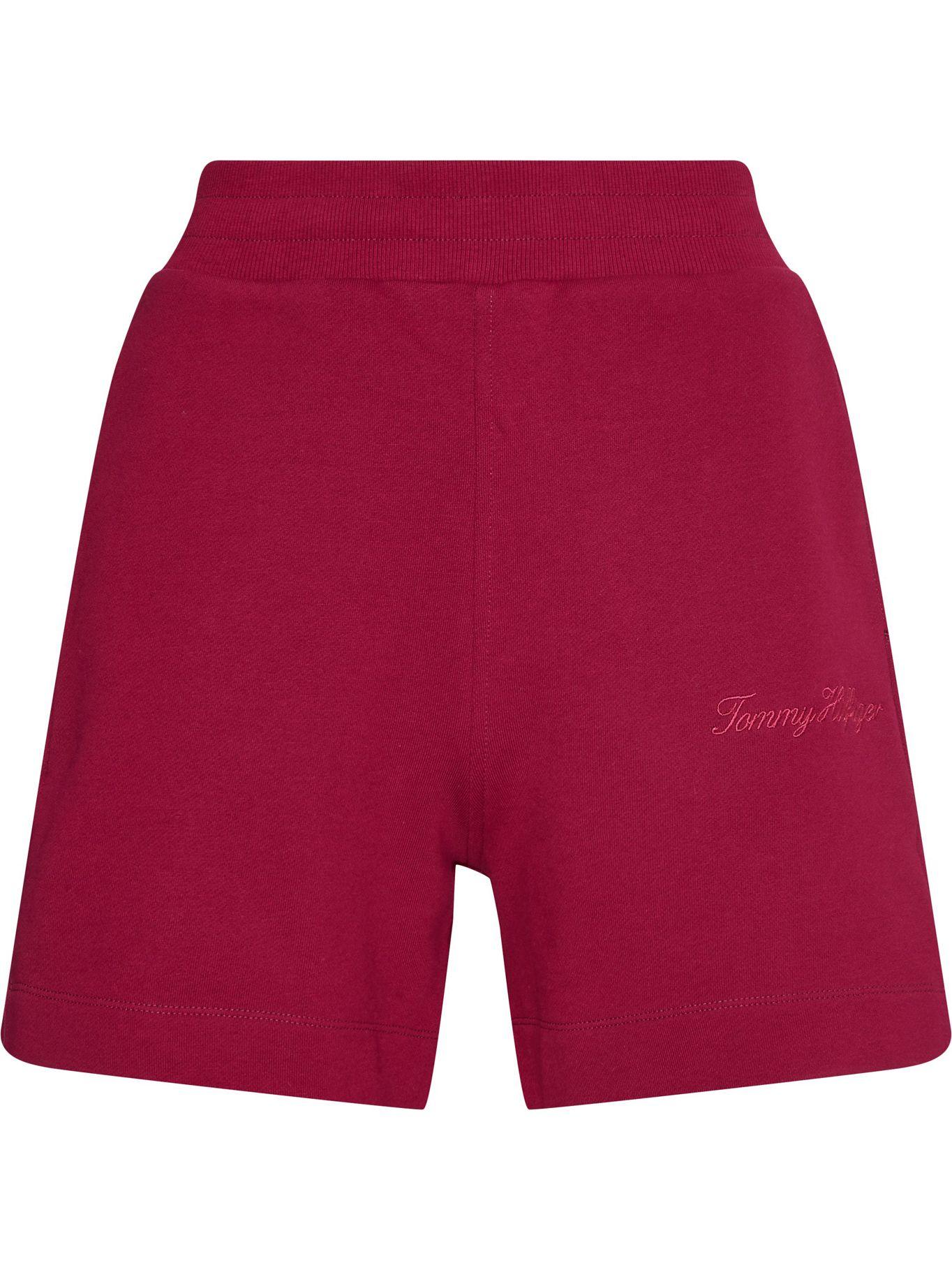 Shorts High Shine Con Logo Rojo Tommy Hilfiger-4