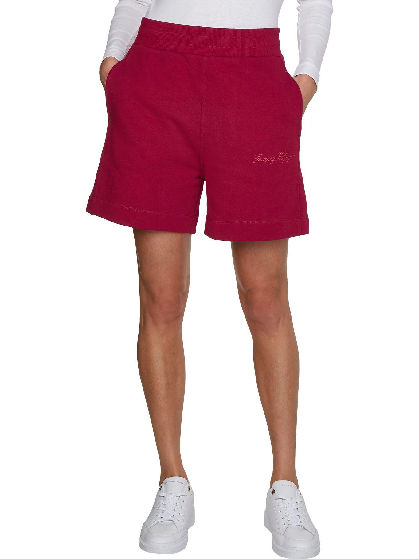 Shorts High Shine Con Logo Rojo Tommy Hilfiger-0