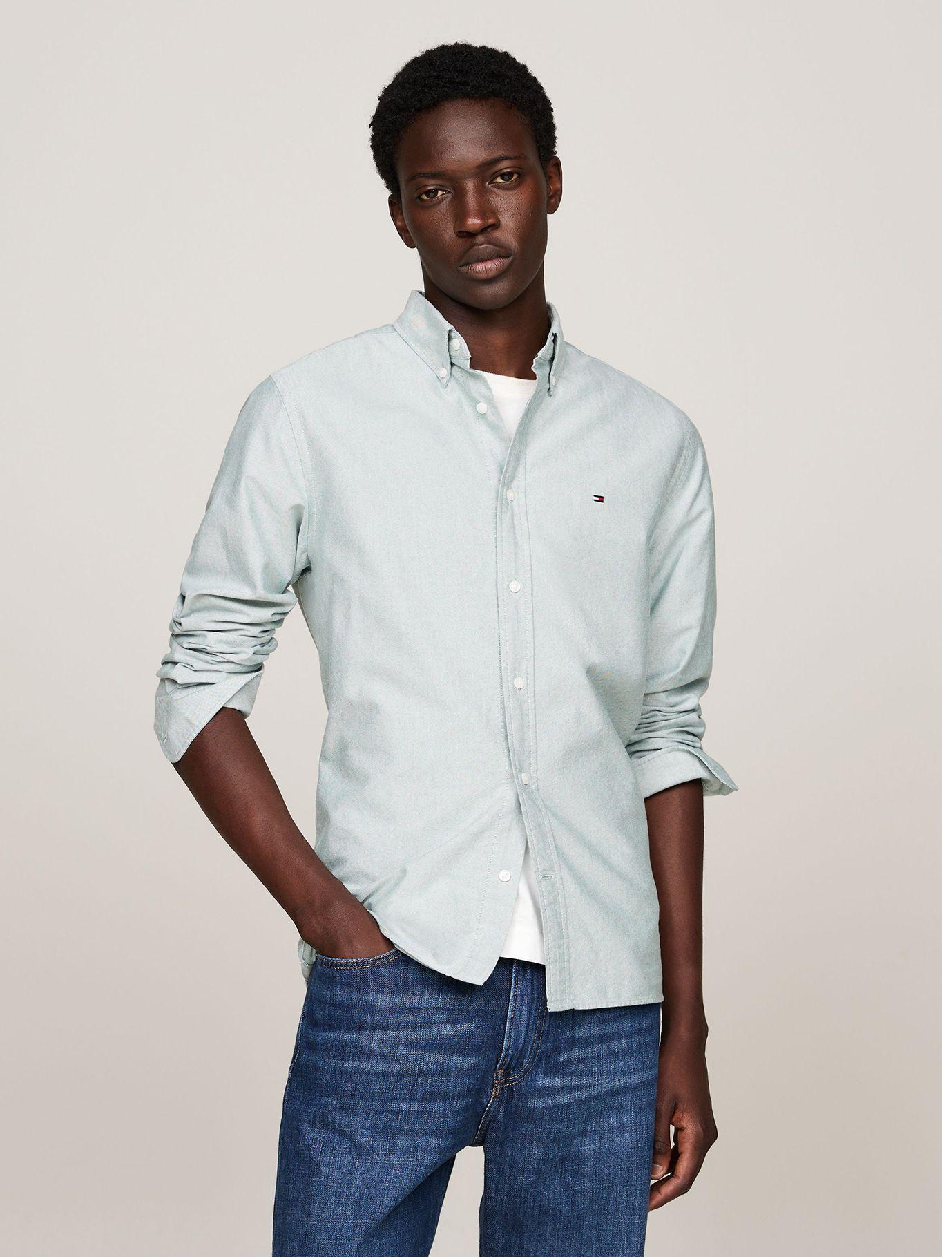 Camisa Oxford Heritage Regular Fit Verde Tommy Hilfiger-0