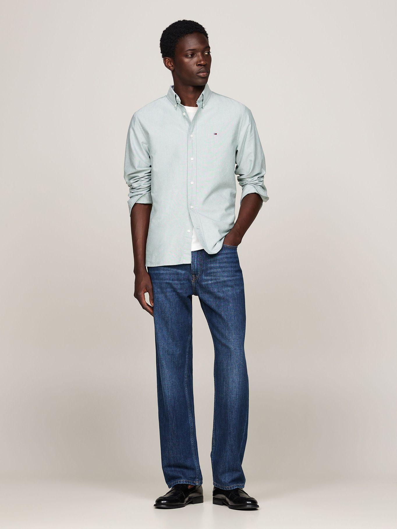 Camisa Oxford Heritage Regular Fit Verde Tommy Hilfiger-1