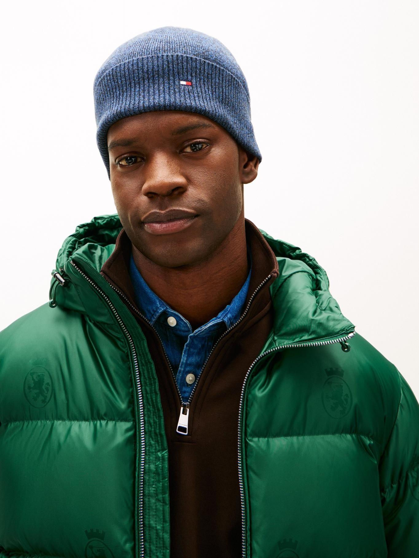 Gorro Solid Con Logo Tommy Hilfiger Azul-1
