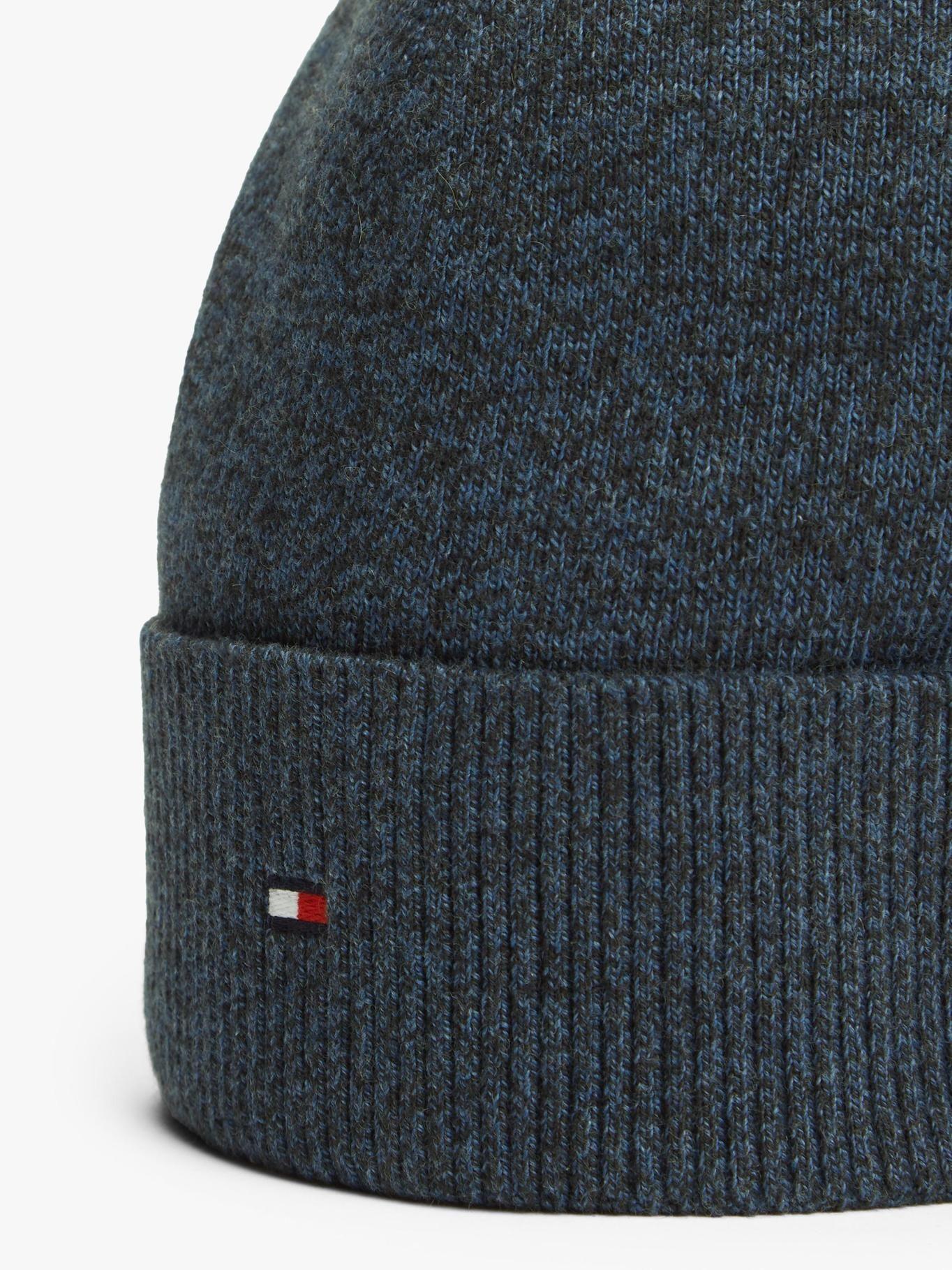 Gorro Solid Con Logo Tommy Hilfiger Azul-3