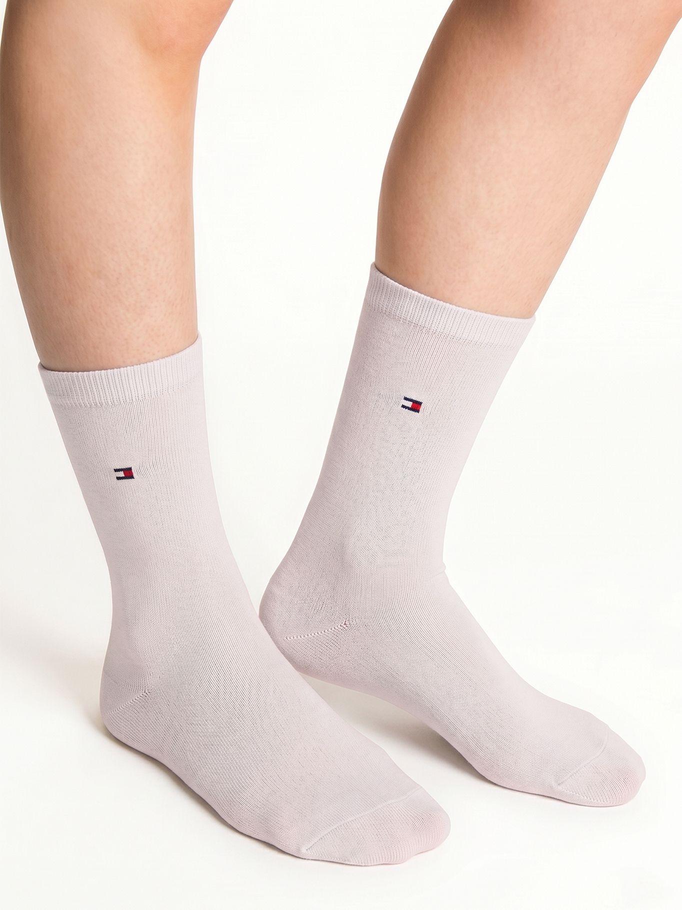 Pack De 2 Calcetines Con Logo Rosado Tommy Hilfiger-1