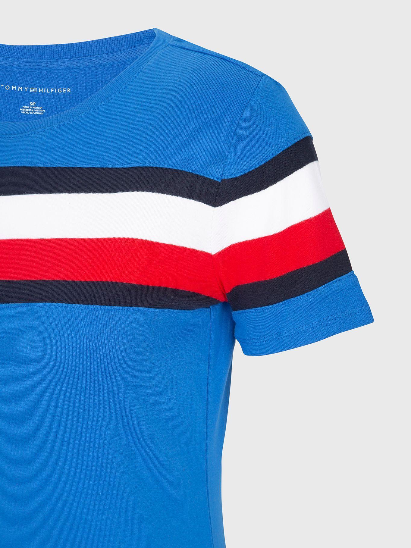 Vestido De Algodón Global Logo Azul Tommy Hilfiger-2