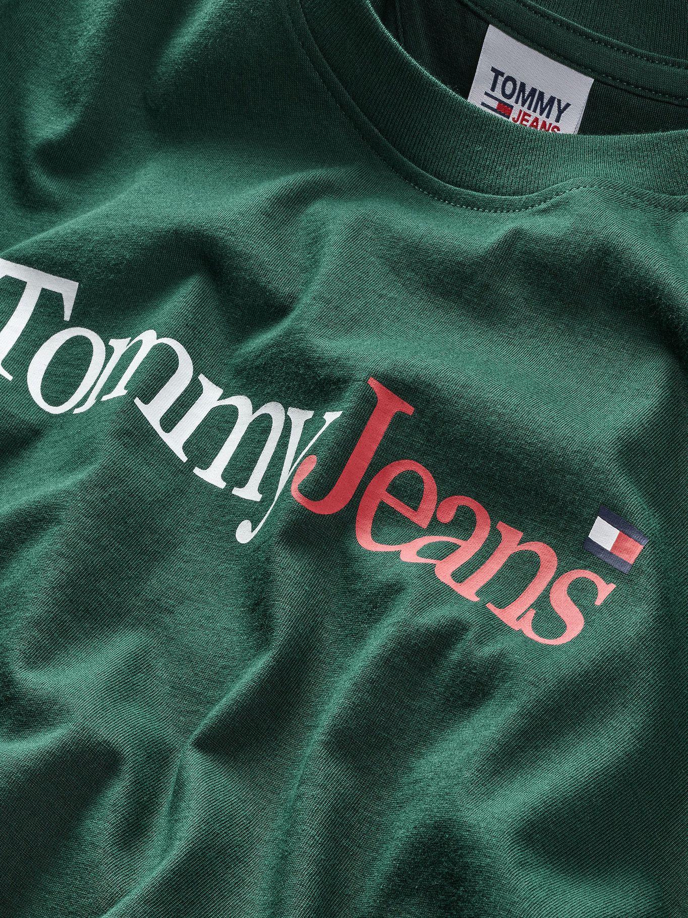 Polera Essential Multi Logo Verde Tommy Jeans-2