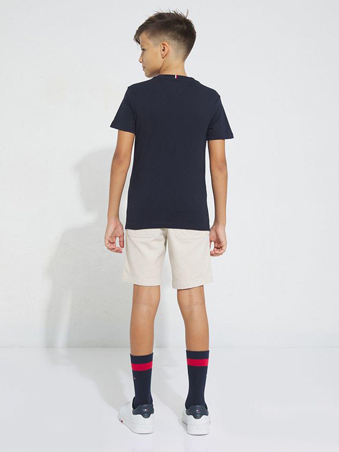 Polera Stripe Box Logo Azul Tommy Hilfiger-2