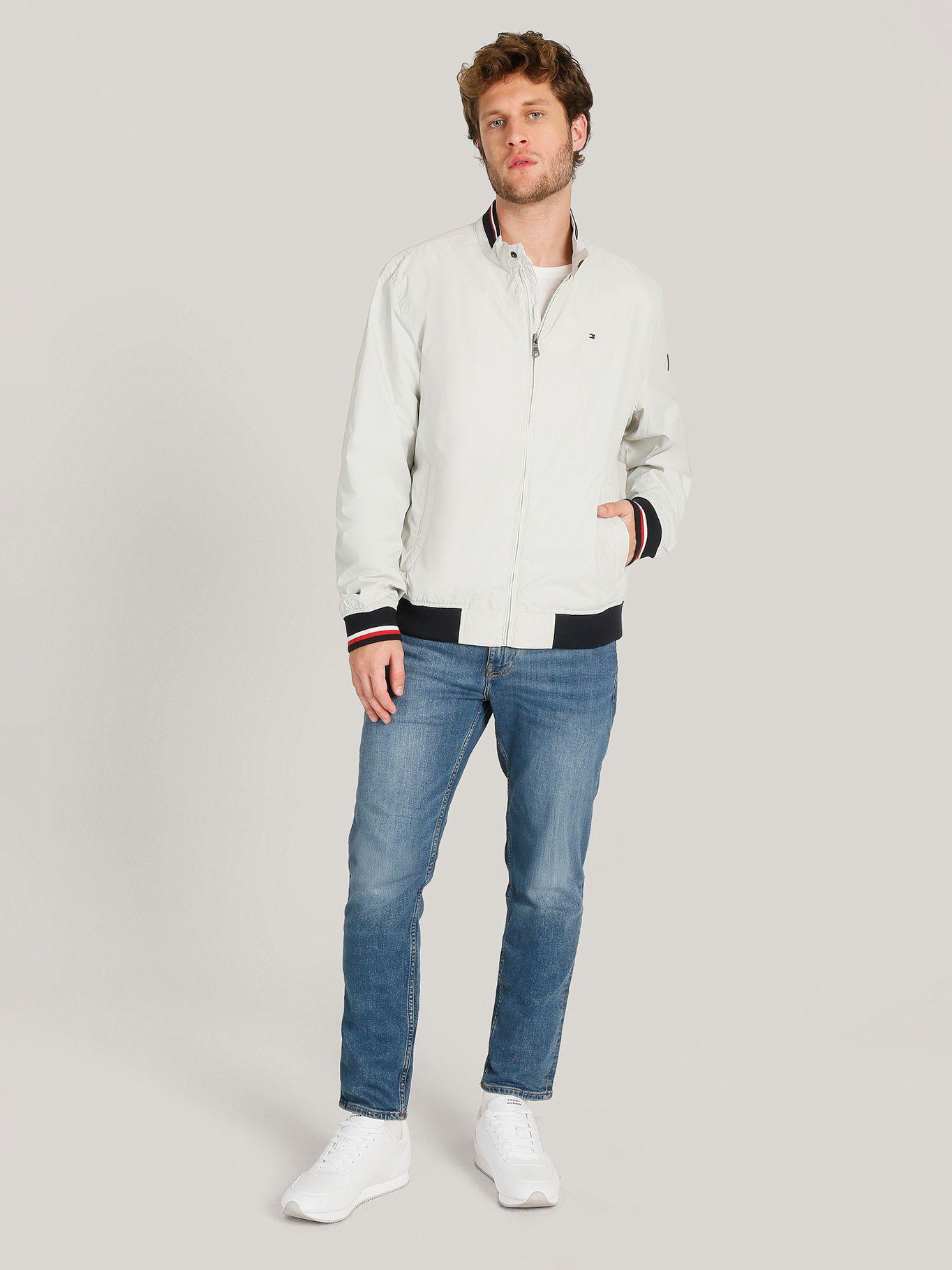 Bomber Light Stripe Blanco Tommy Hilfiger-1