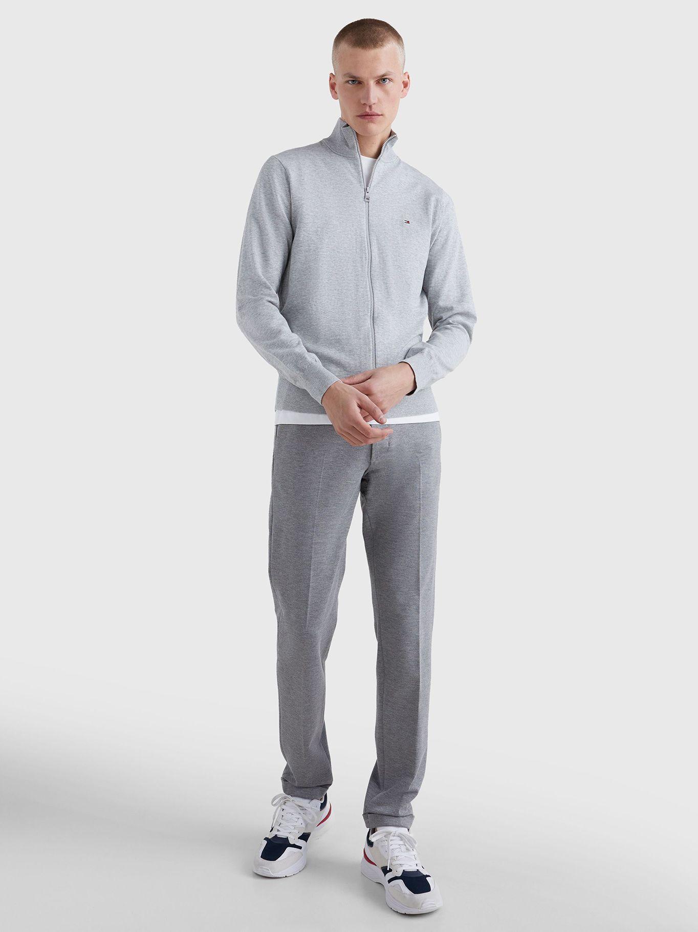 Cárdigan Essential 1985 Con Cierre Gris Tommy Hilfiger-1