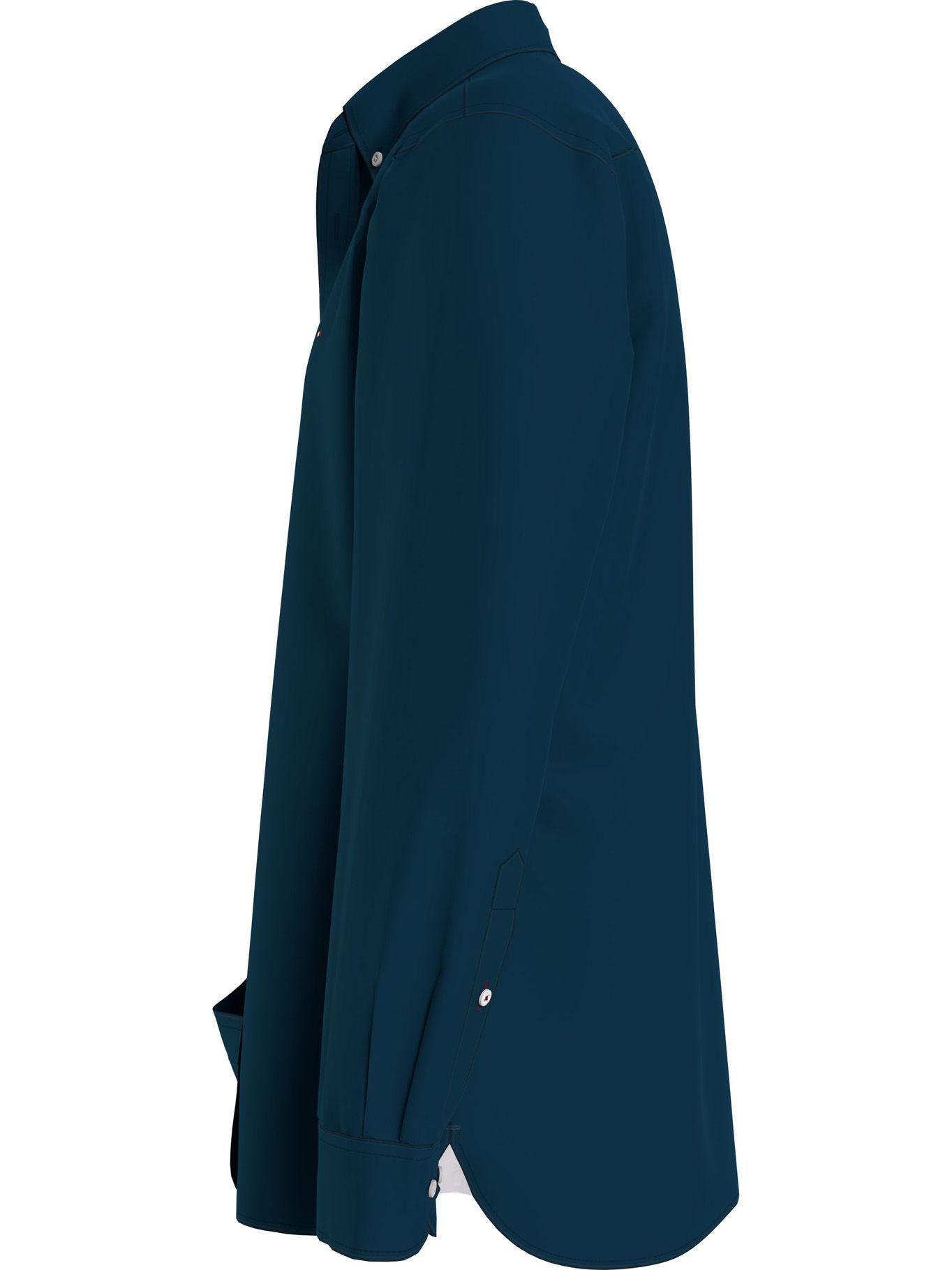 Camisa Classics Flex Regular Fit Azul Tommy Hilfiger-3