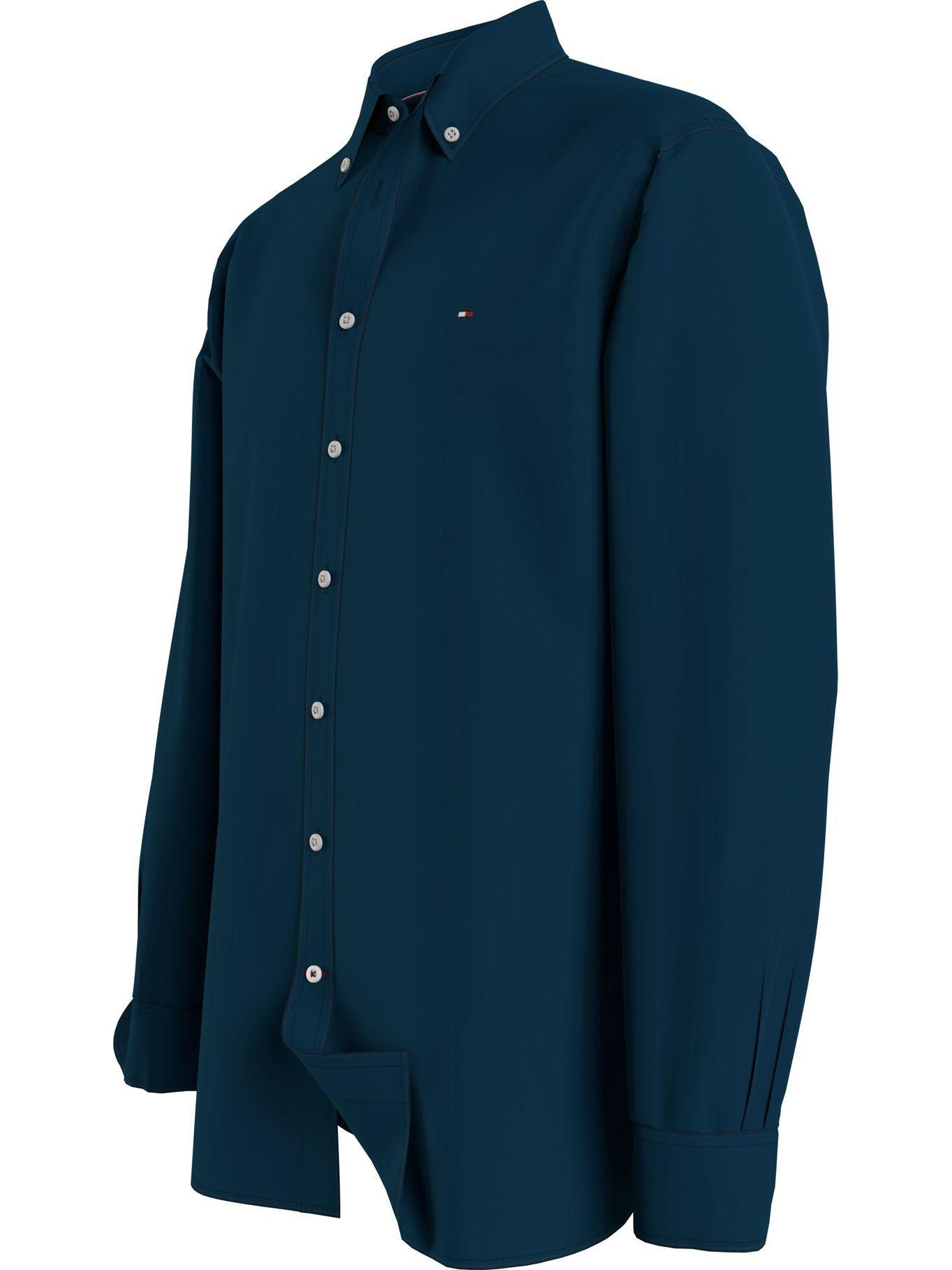 Camisa Classics Flex Regular Fit Azul Tommy Hilfiger-2