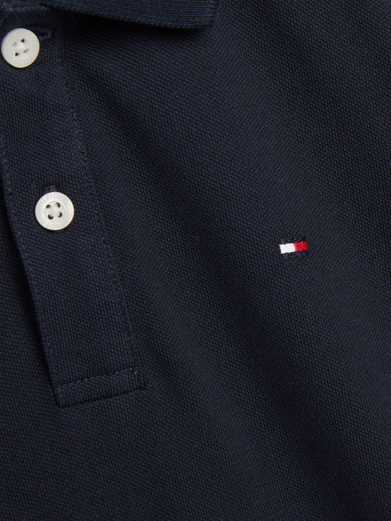 Polo De Piqué De Algodón Azul Tommy Hilfiger-2