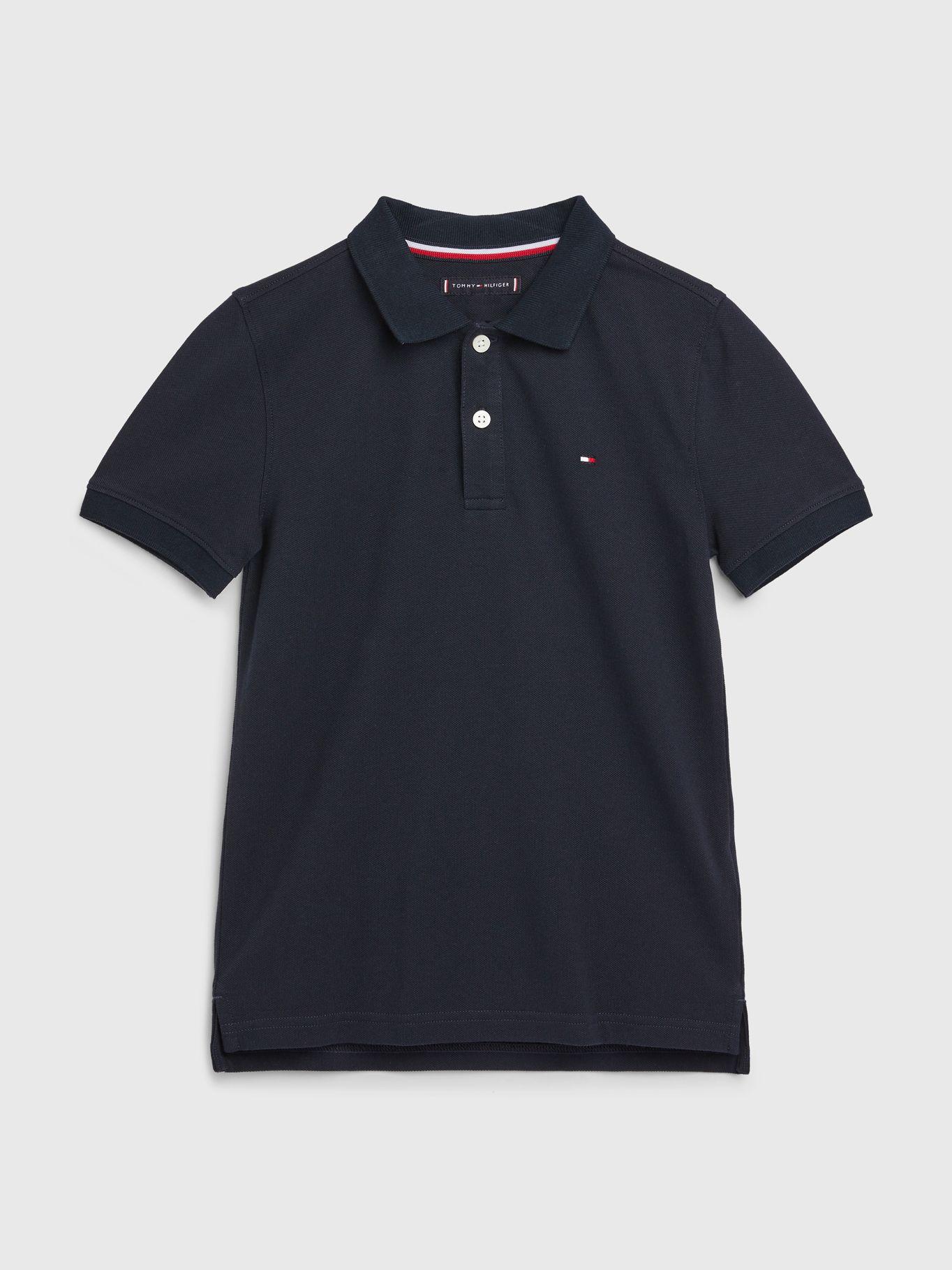 Polo De Piqué De Algodón Azul Tommy Hilfiger-0
