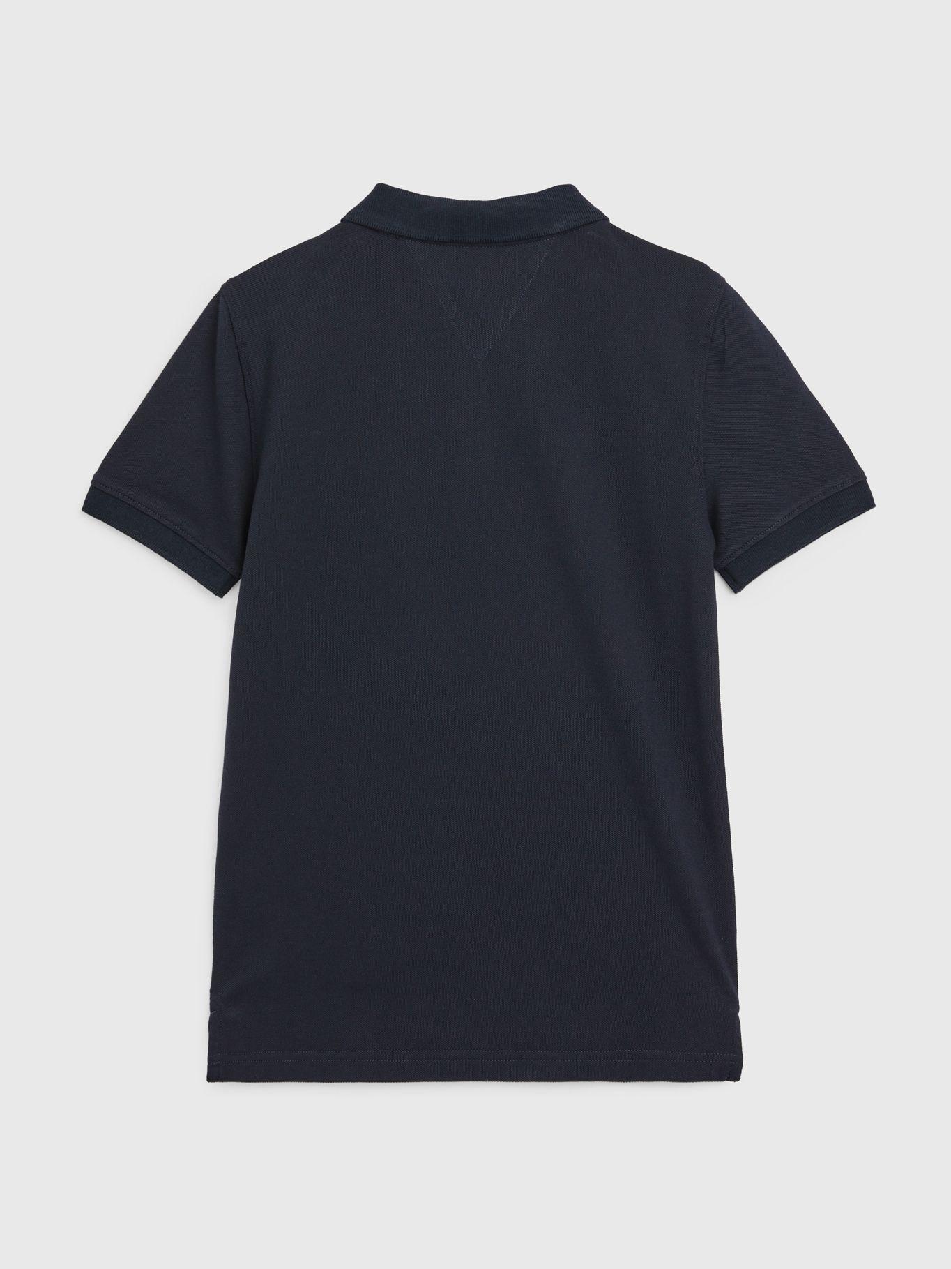 Polo De Piqué De Algodón Azul Tommy Hilfiger-1