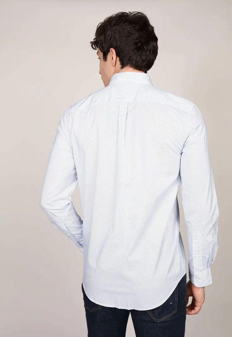 Camisa Solid Poplin Regular Fit Celeste Tommy Hilfiger-2