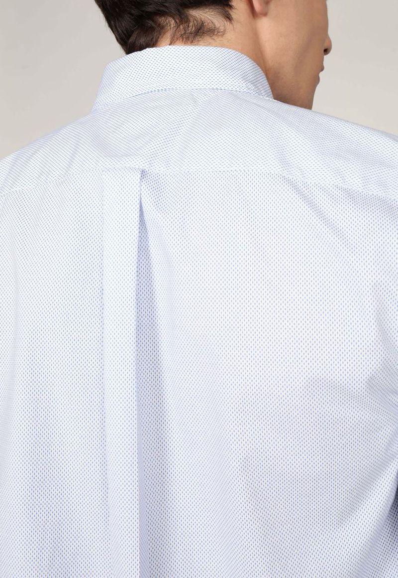 Camisa Solid Poplin Regular Fit Celeste Tommy Hilfiger-4