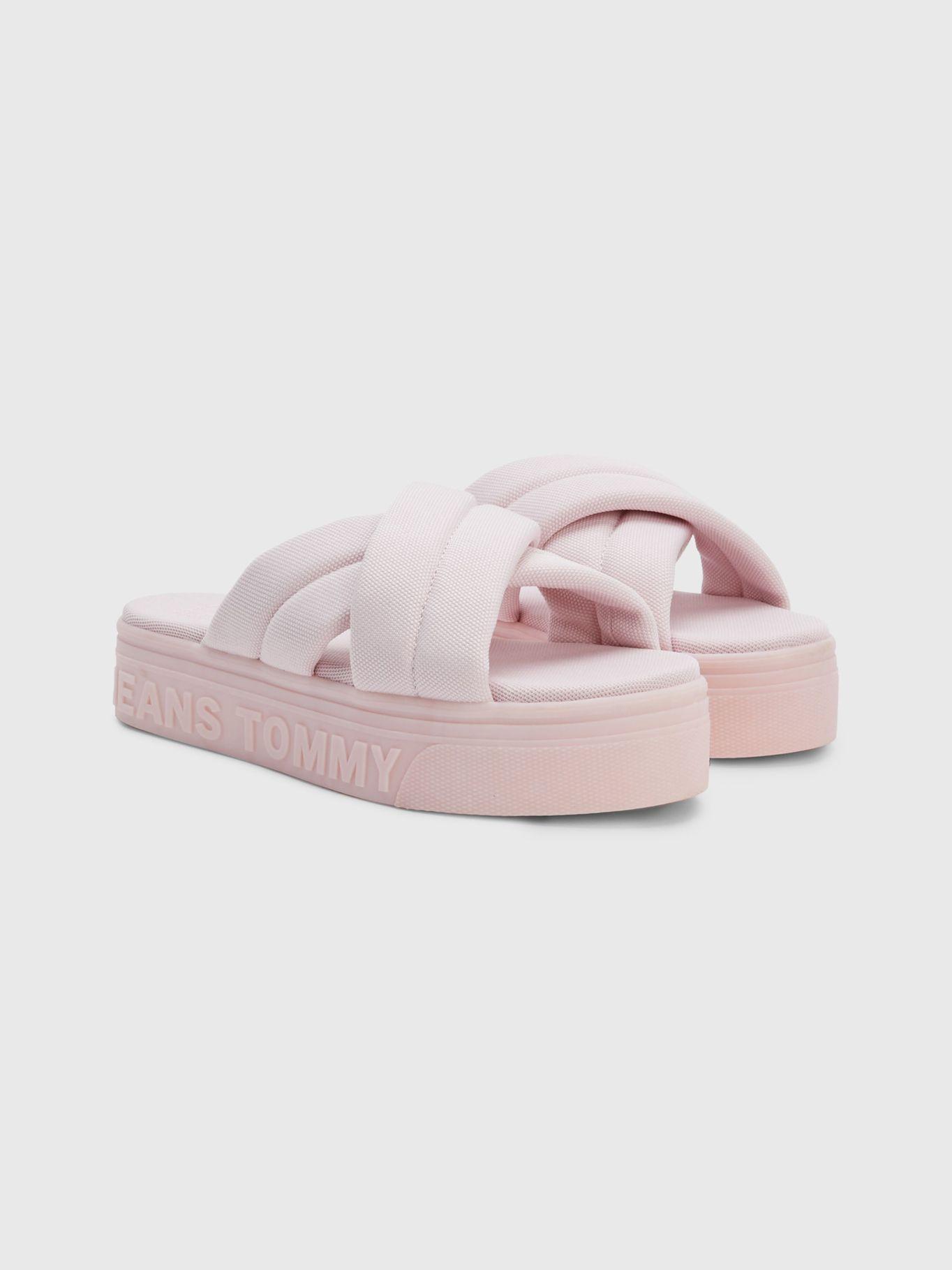 Sandalias Cross Con Logo Rosado Tommy Hilfiger-0