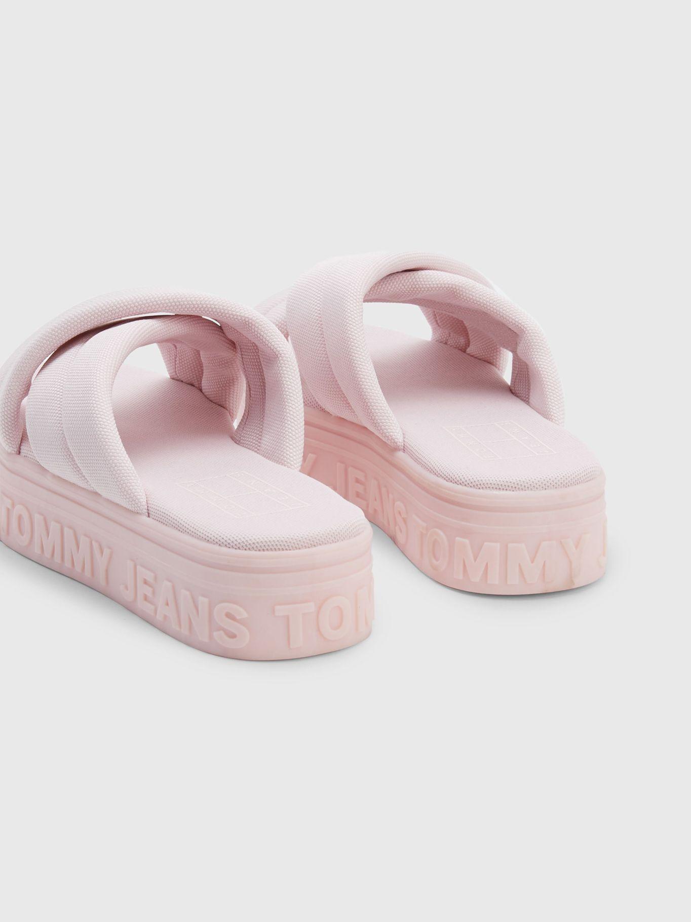 Sandalias Cross Con Logo Rosado Tommy Hilfiger-5