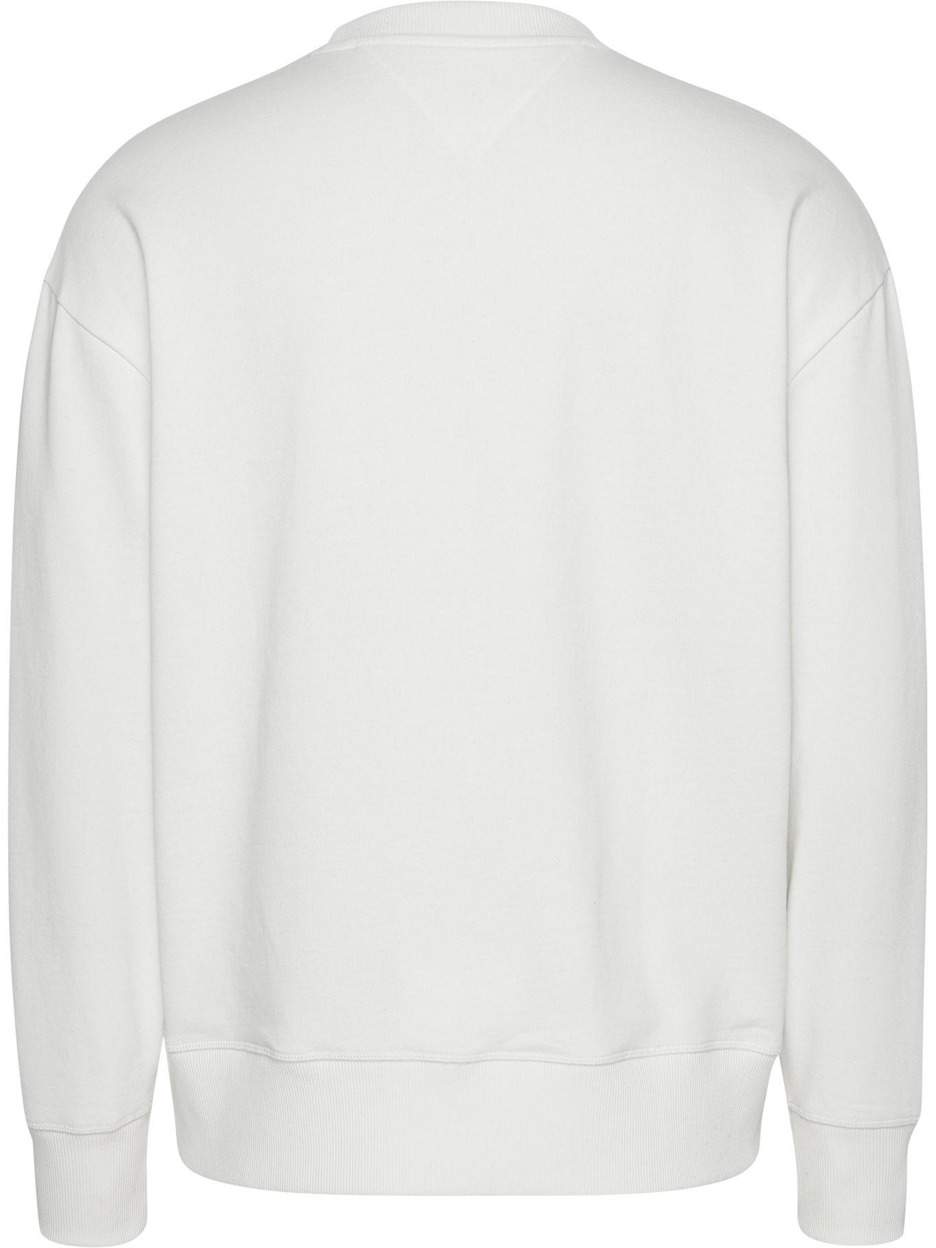 Polerón Straight Logo Blanco Tommy Jeans F2-1