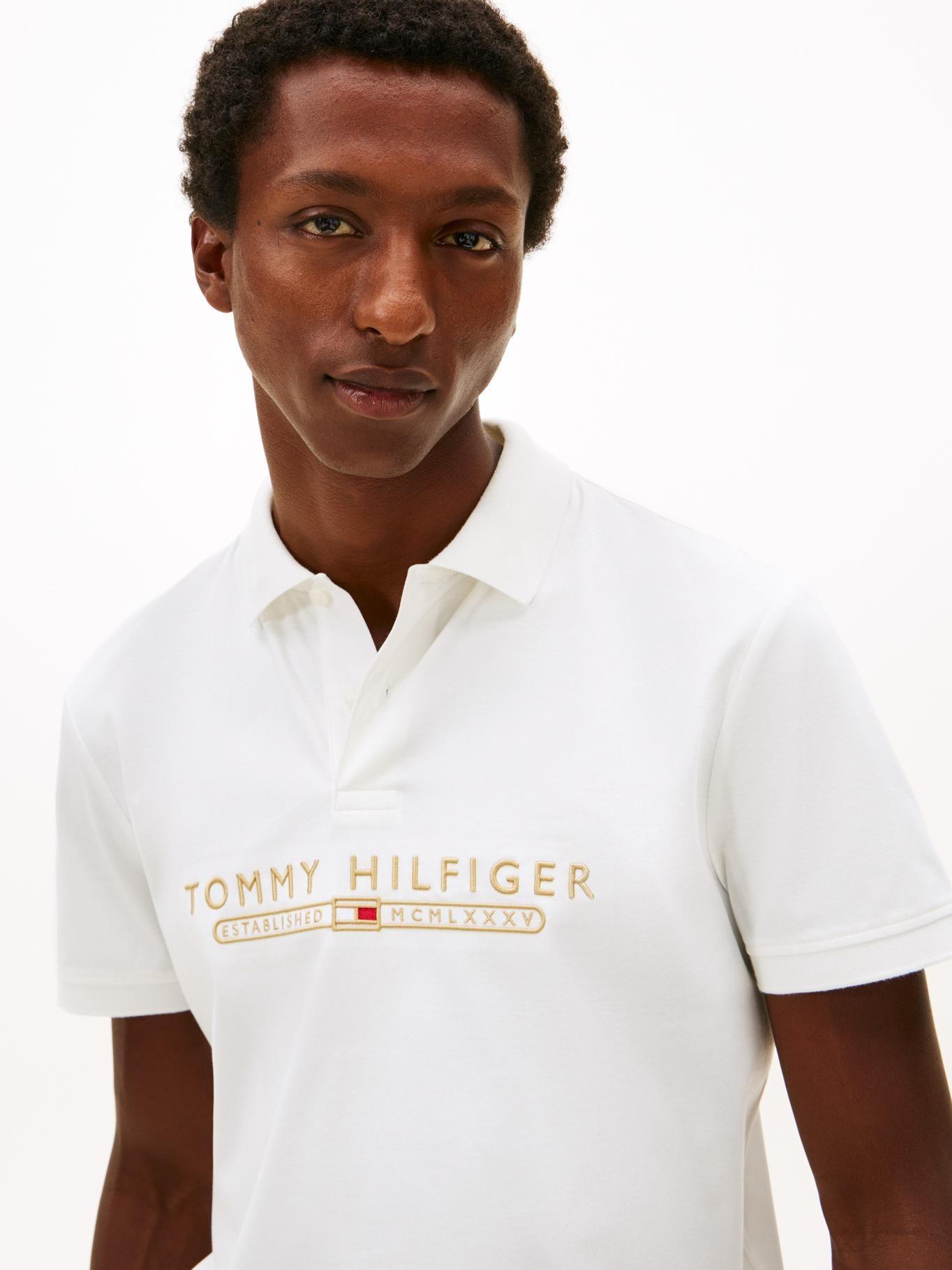 Polo Interlock Lux Regular Fit Tommy Hilfiger Blanco-3