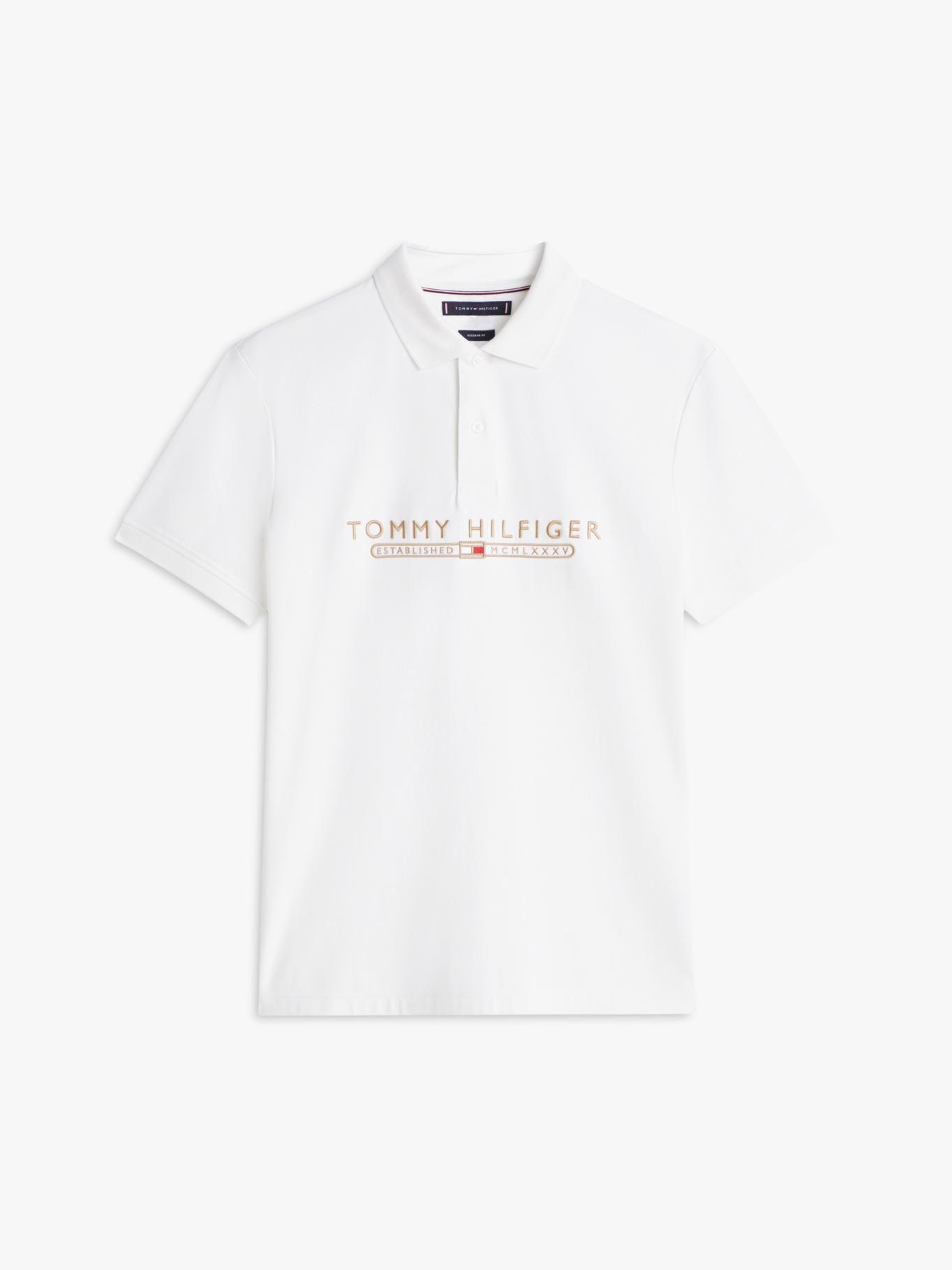 Polo Interlock Lux Regular Fit Tommy Hilfiger Blanco-4