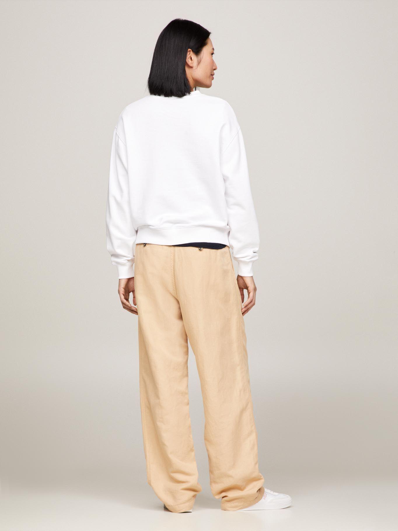 Polerón Con Logo Flag Regular Fit Blanco Tommy Hilfiger-2