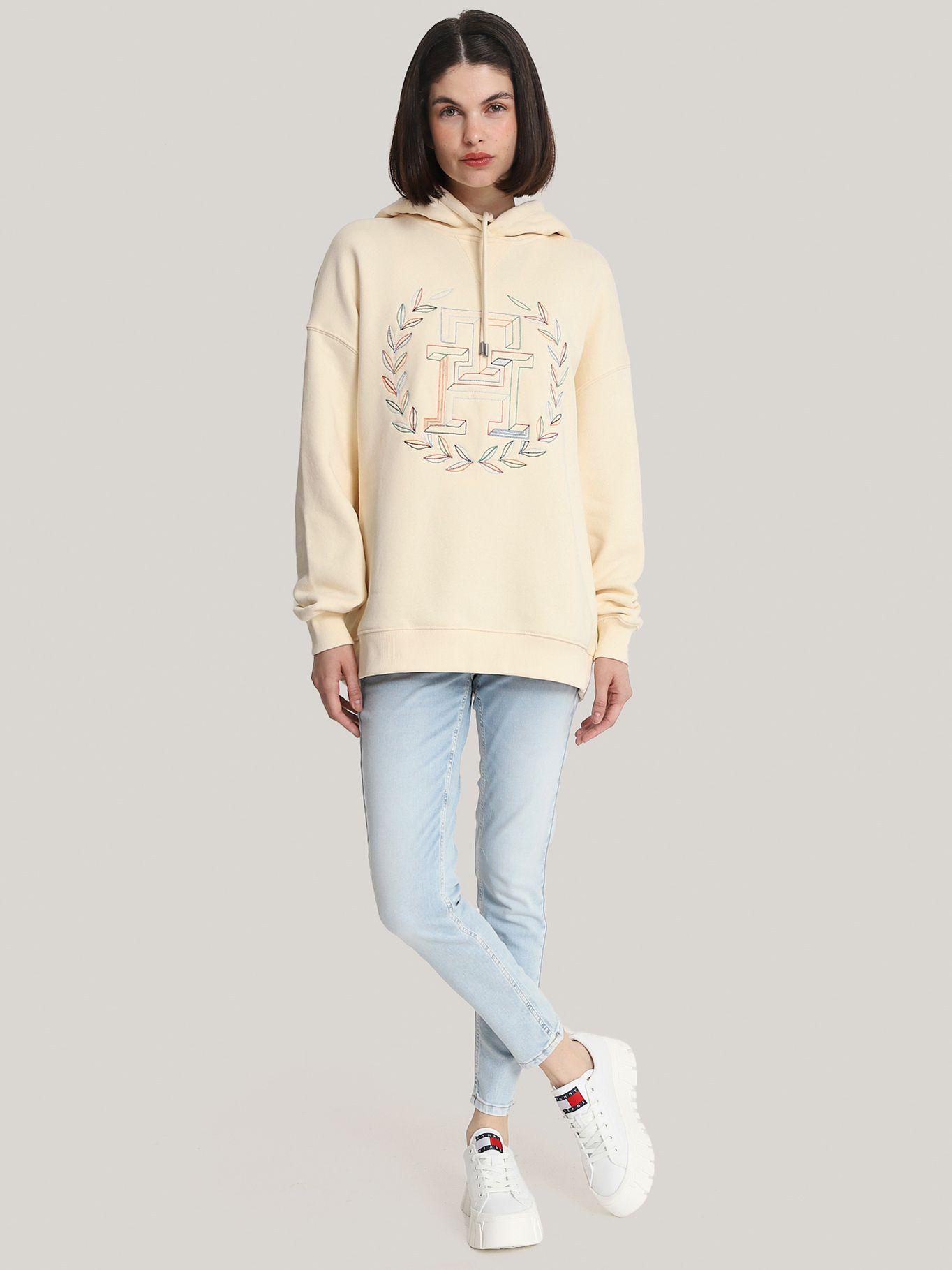 Polerón Hoodie Oversize Monogram Beige Tommy Hilfiger-1