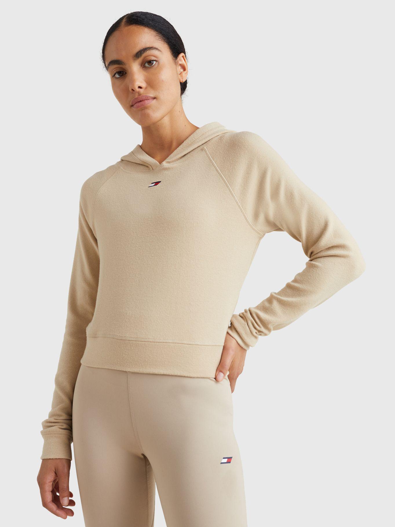 Polerón Sport Slim Fit Con Gorro Beige Tommy Hilfiger-0