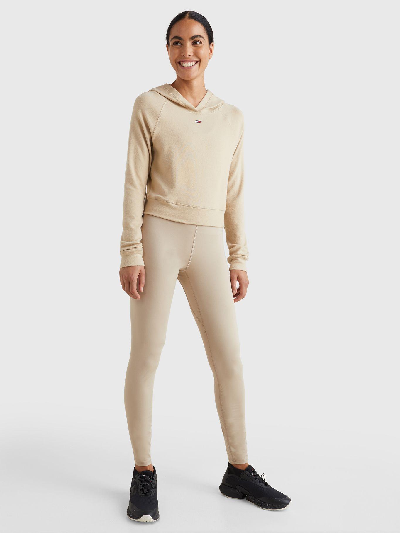 Polerón Sport Slim Fit Con Gorro Beige Tommy Hilfiger-1