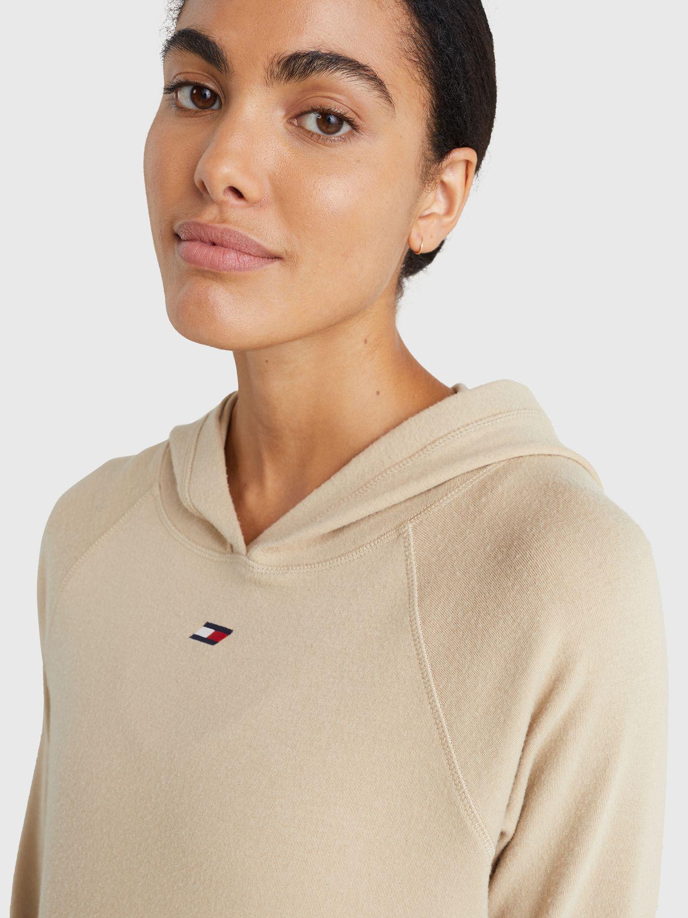 Polerón Sport Slim Fit Con Gorro Beige Tommy Hilfiger-3