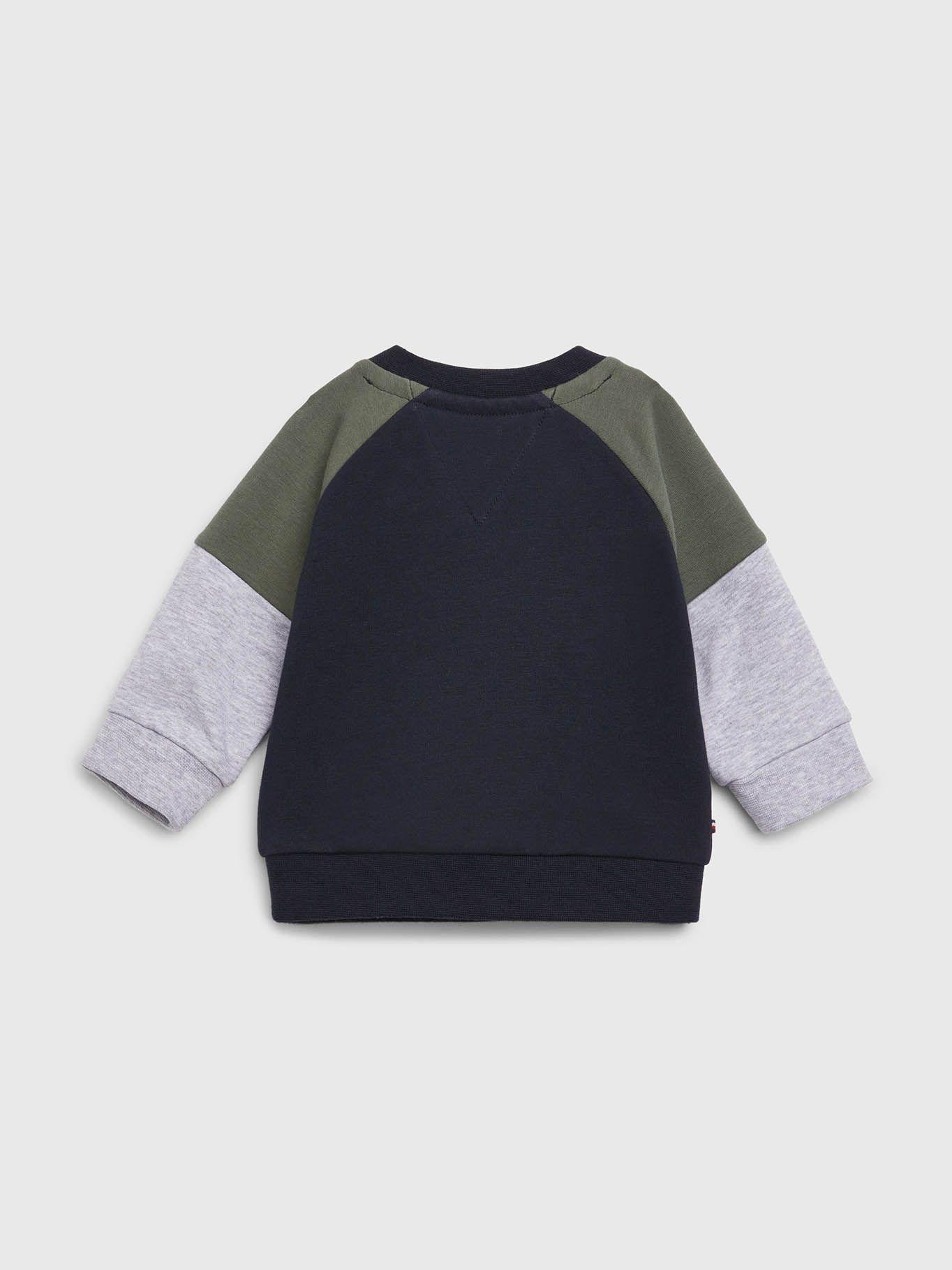 Polerón Color Block Baby Logo Azul Tommy Hilfiger-1