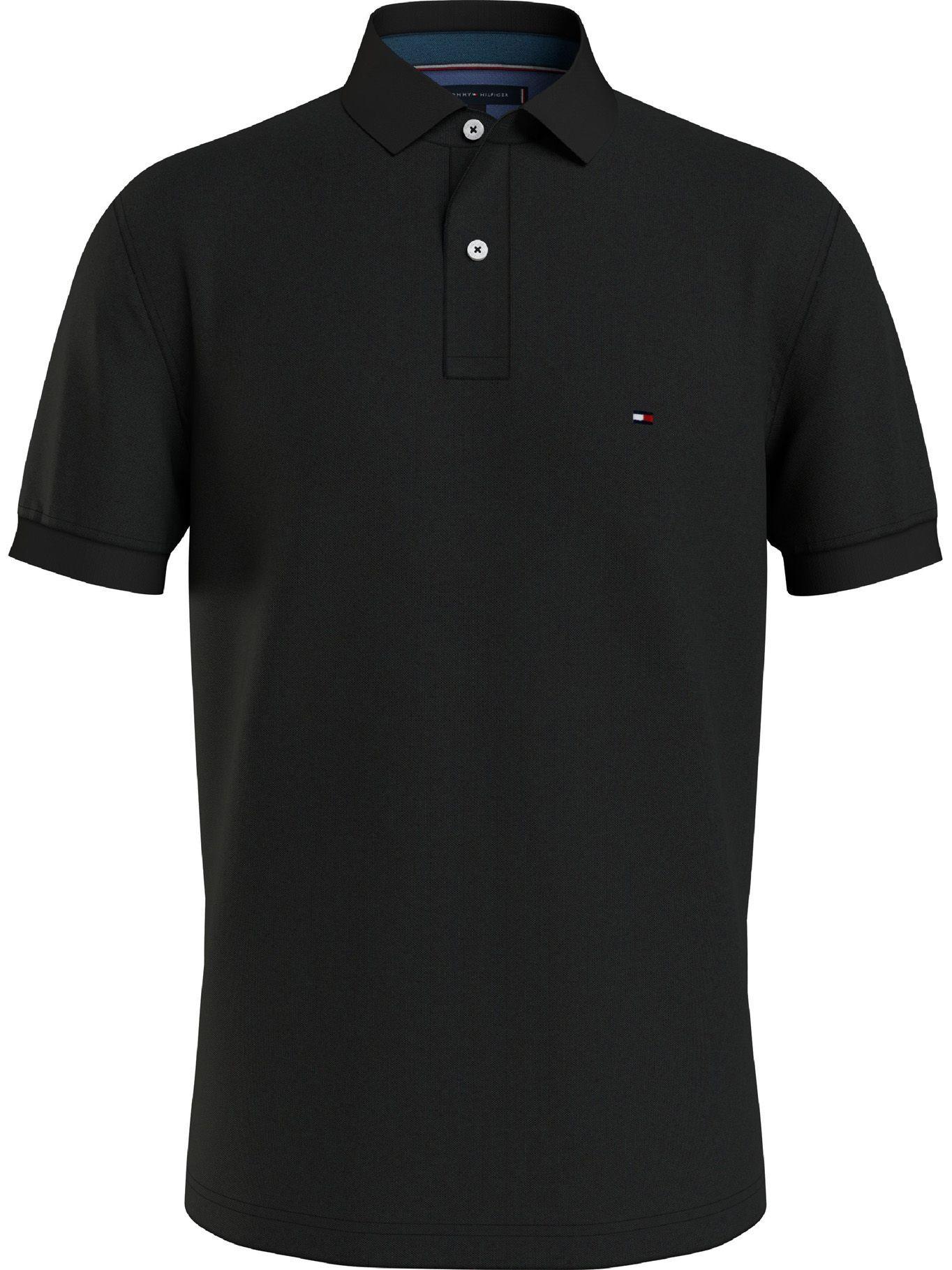 Polera Polo Basica Regular Fit Negro Tommy Hilfiger C21-0