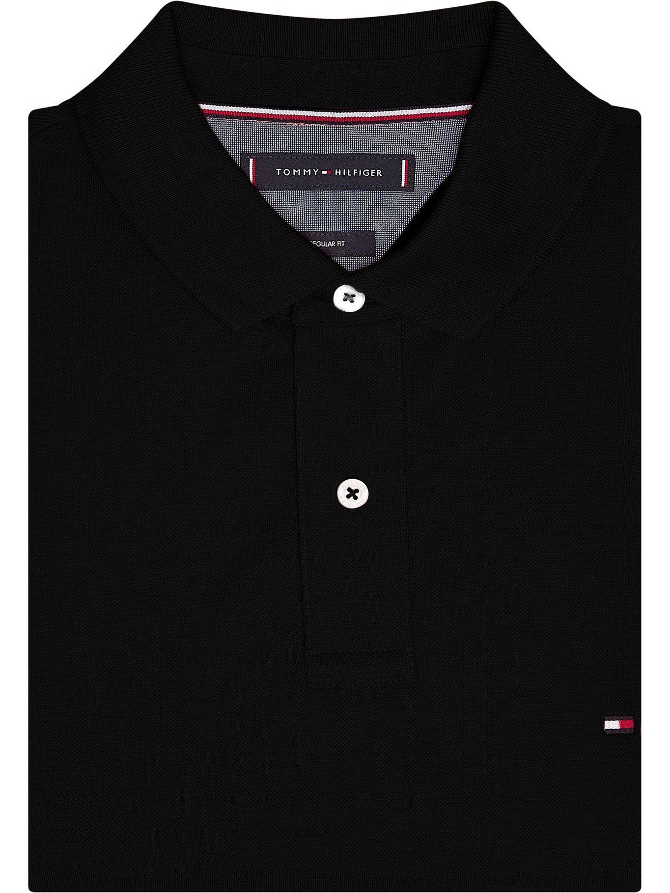 Polera Polo Basica Regular Fit Negro Tommy Hilfiger C21-2