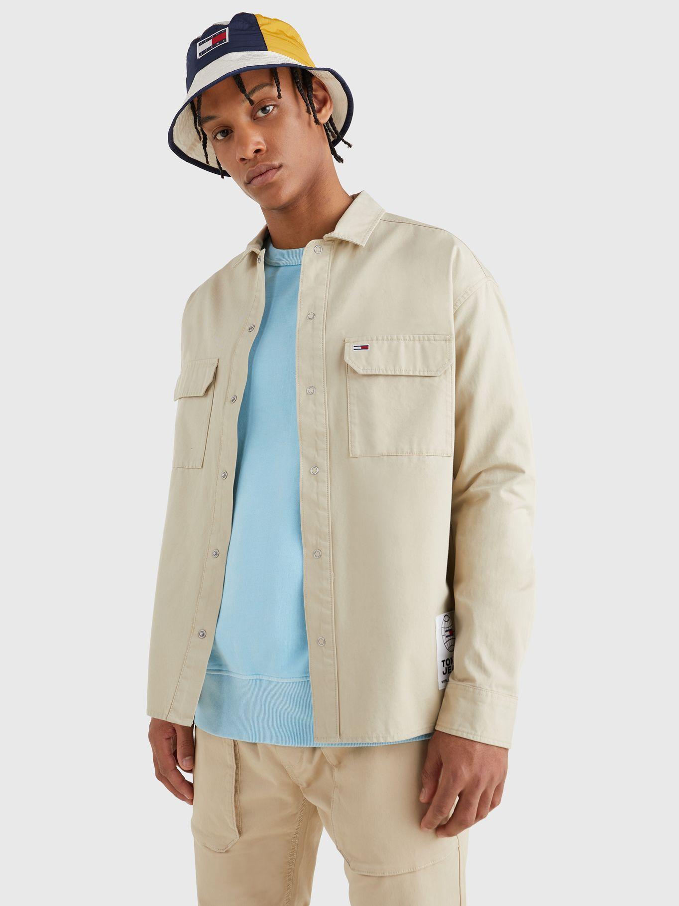 Sobrecamisa de Algodón Beige Tommy Jeans MY2-0