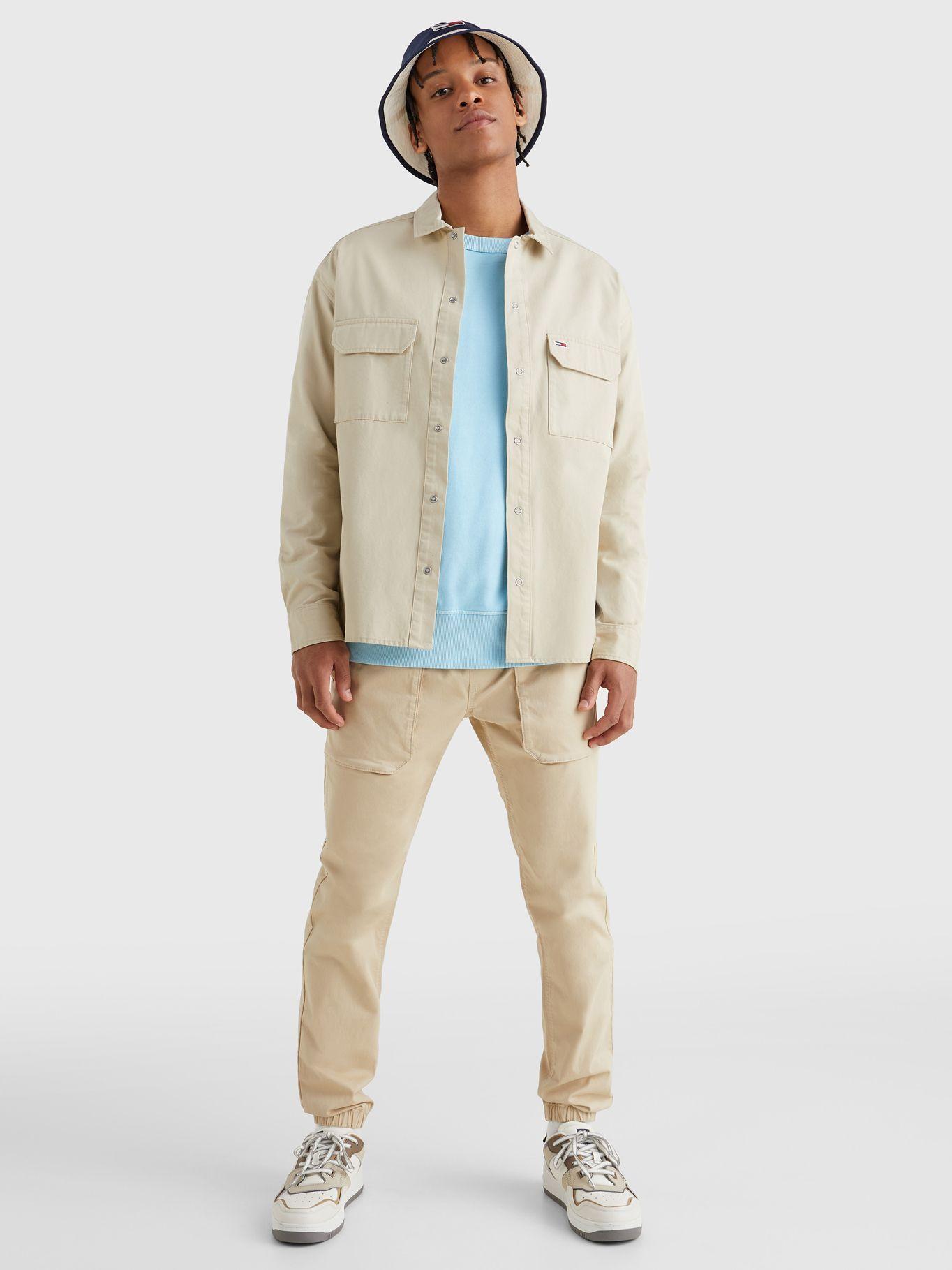 Sobrecamisa de Algodón Beige Tommy Jeans MY2-3