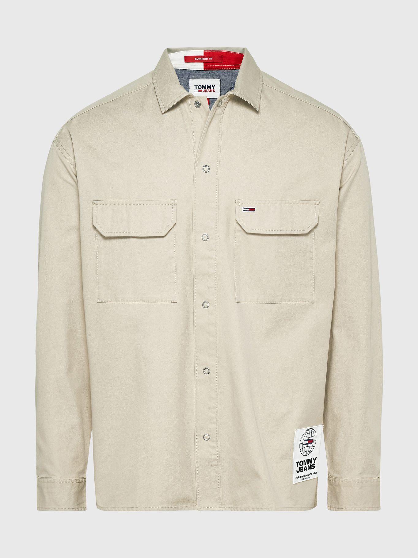 Sobrecamisa de Algodón Beige Tommy Jeans MY2-4