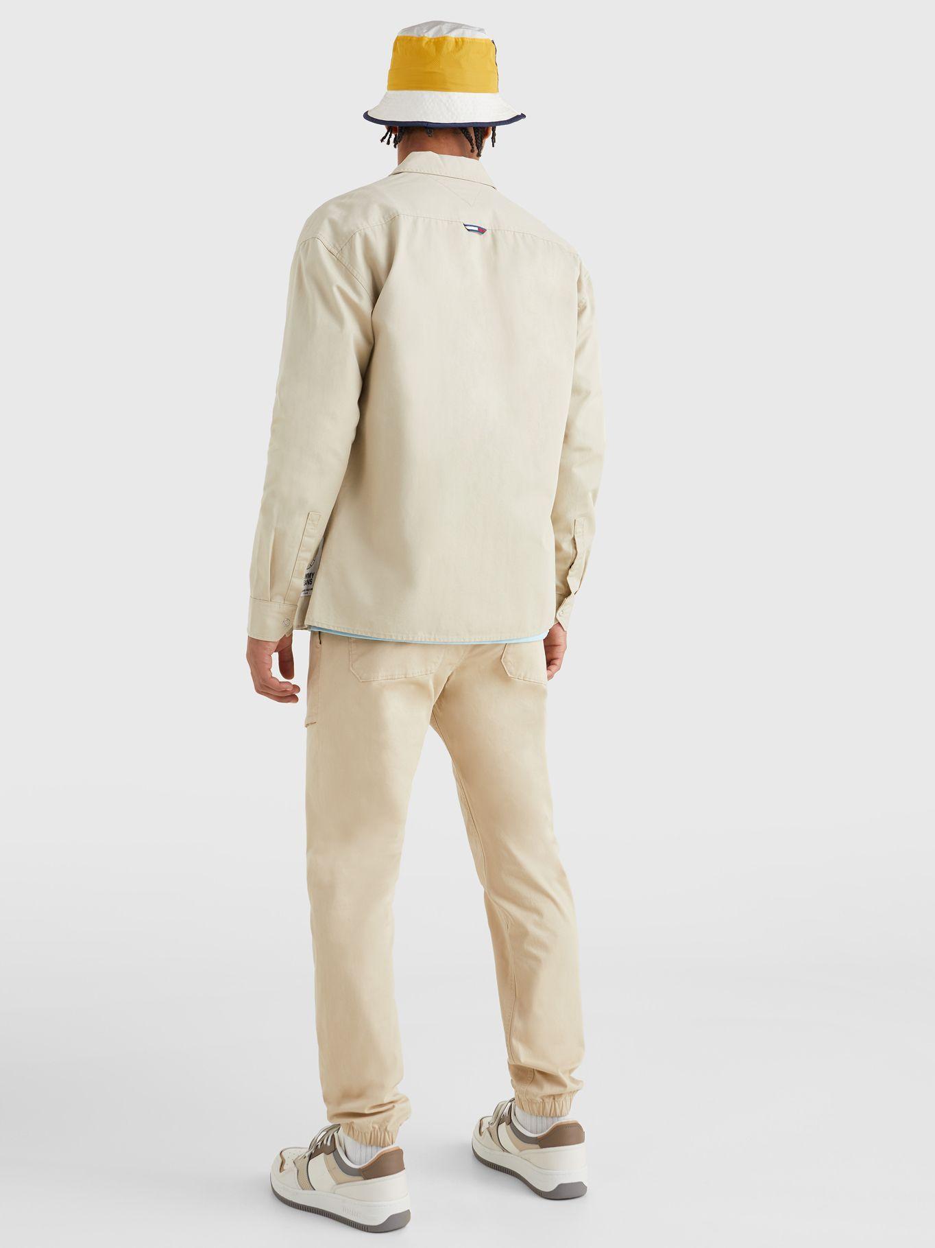 Sobrecamisa de Algodón Beige Tommy Jeans MY2-1