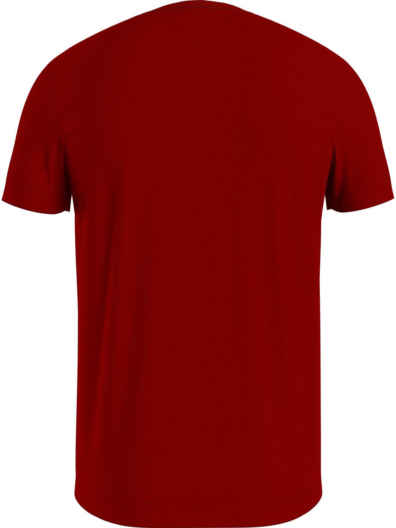 Polera Essential Cotton C-Neck Slim Fit Burdeo Tommy Hilfiger-1