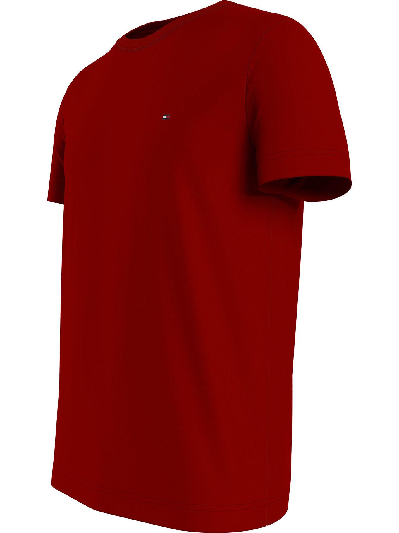 Polera Essential Cotton C-Neck Slim Fit Burdeo Tommy Hilfiger-2