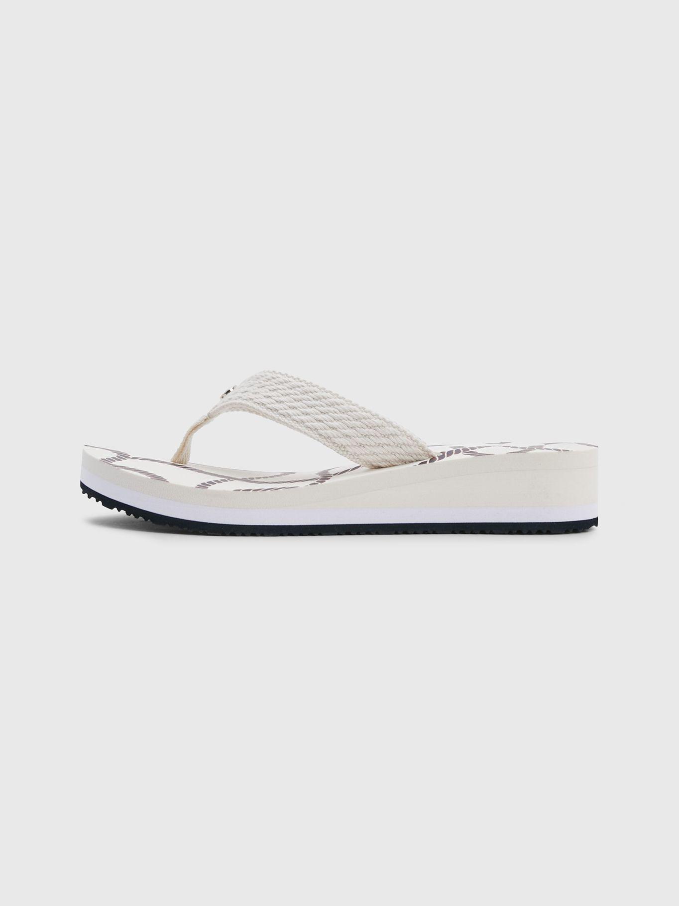 Sandalias Rope Wedge Blanco Tommy Hilfiger-3